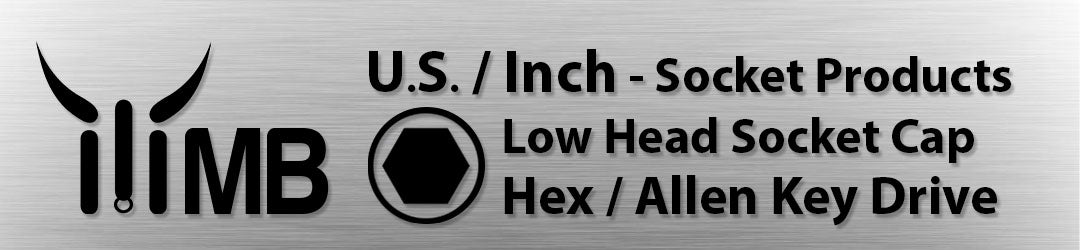 Monster Bolts Low Head Socket Cap Screws (Inch) — ASME B18.3, reduced head height, Allen drive, alloy steel black oxide & stainless