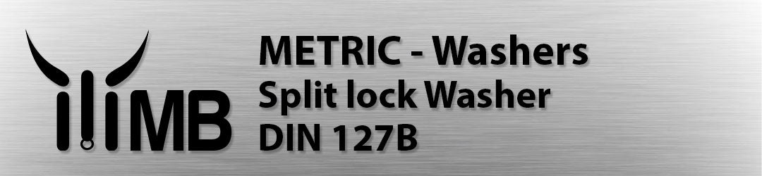 Monster Bolts Metric Split Lock Washers DIN 127B – Black Oxide Steel, A2 Stainless & A4 Marine