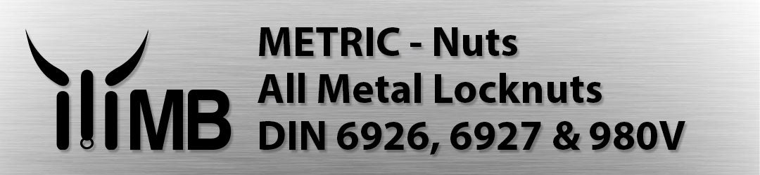 Monster Bolts Metric All Metal Lock Nuts – DIN 6927, Prevailing Torque Locknuts in Steel and Stainless