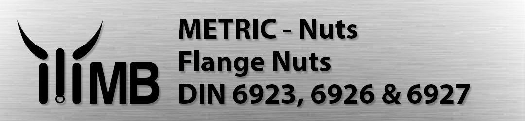 Metric Flange Nuts – Stainless A2 & Zinc, Smooth, Serrated, Prevailing Torque (DIN 6923 / DIN 6926 / DIN 6927)