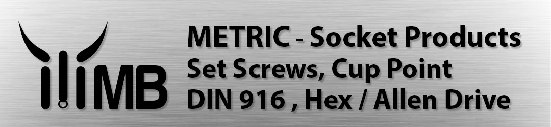 Monster Bolts Metric Socket Set Screws – Cup & Knurled Point, Alloy Steel & Stainless M2–M12