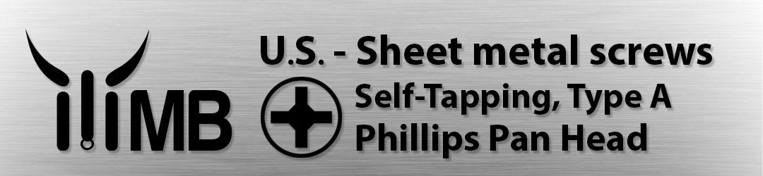 Monster Bolts Phillips Pan Head Self-Tapping Screws — #14 stainless steel, corrosion-resistant sheet metal screw for metal, plastic, or wood