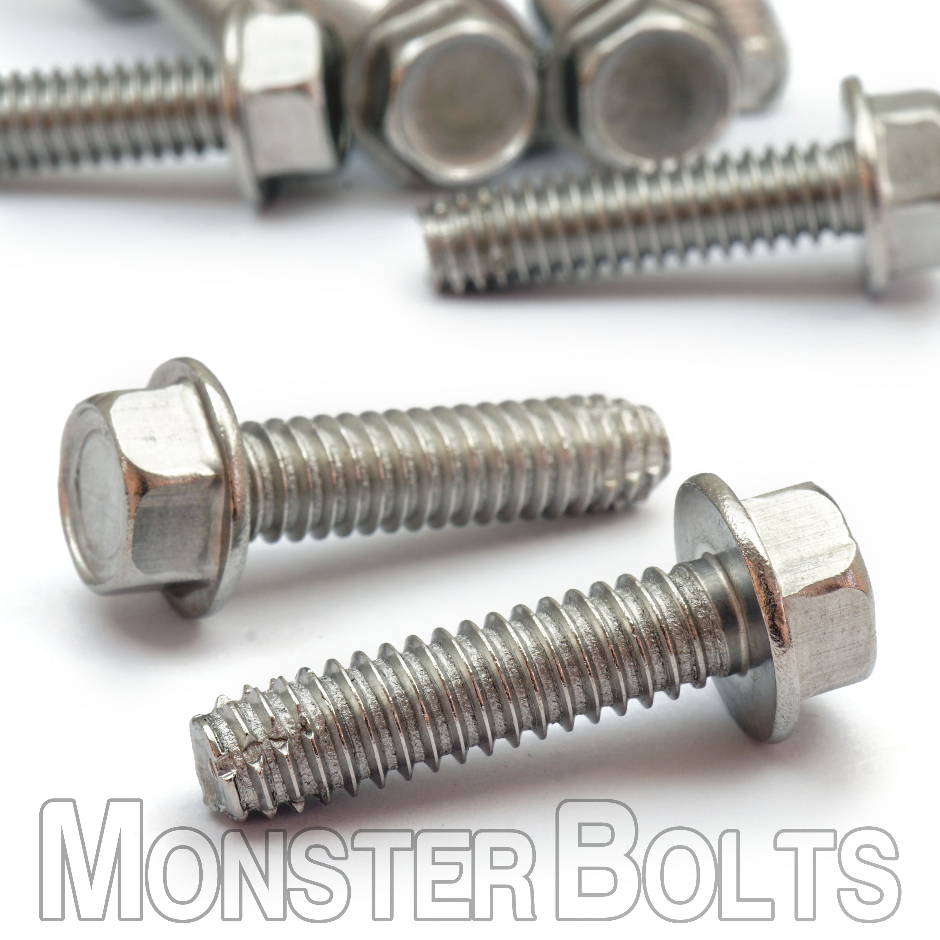 Bulk 5/16″-18 Unslotted Indent Hex-Washer Head Thread-Cutting Screws — Type F, 18-8 Stainless Steel
