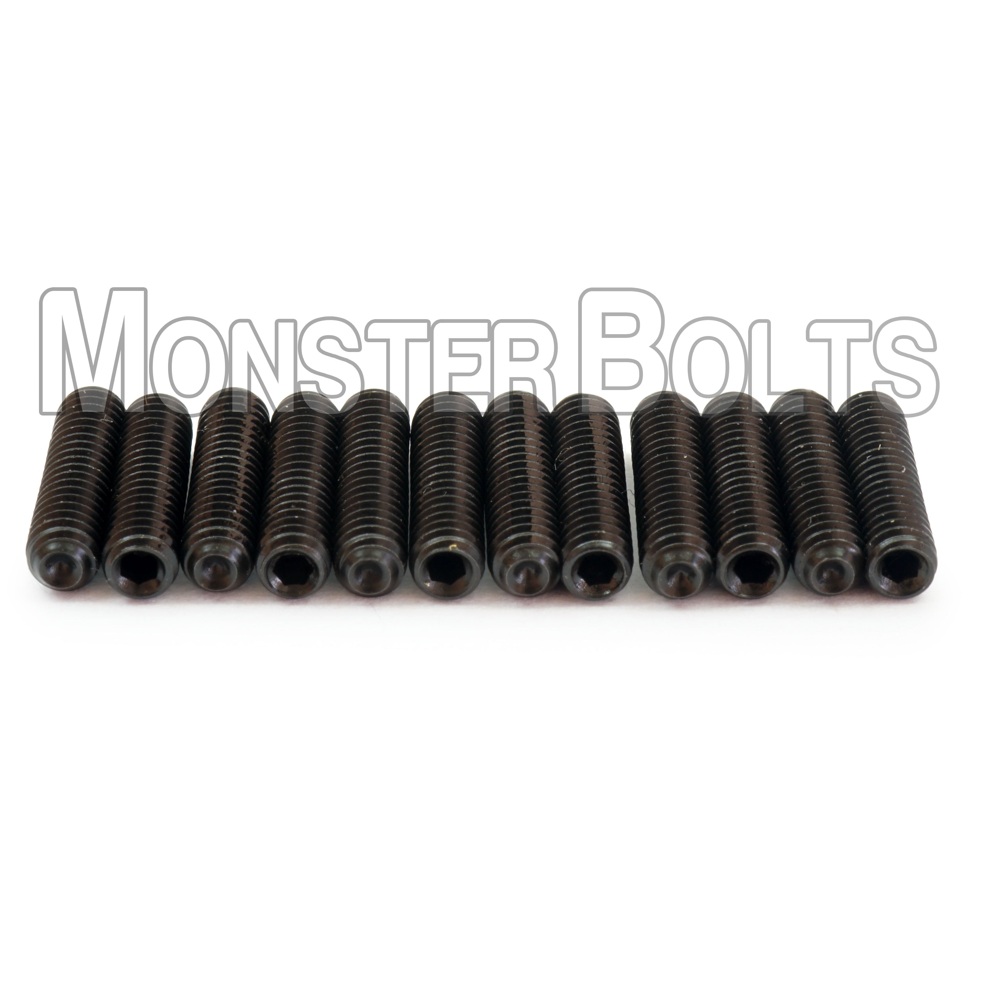 (12) Black #4-48 Fine Thread Guitar Screws for Bridge Saddle Height Adjustment, For American made Fender Stratocaster 2008 and newer
