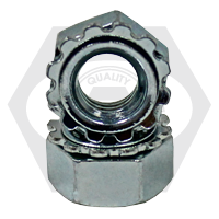 Bulk Class 8 External Tooth Keps K-Lock Hex Locknuts – Zinc CR+3, Metric