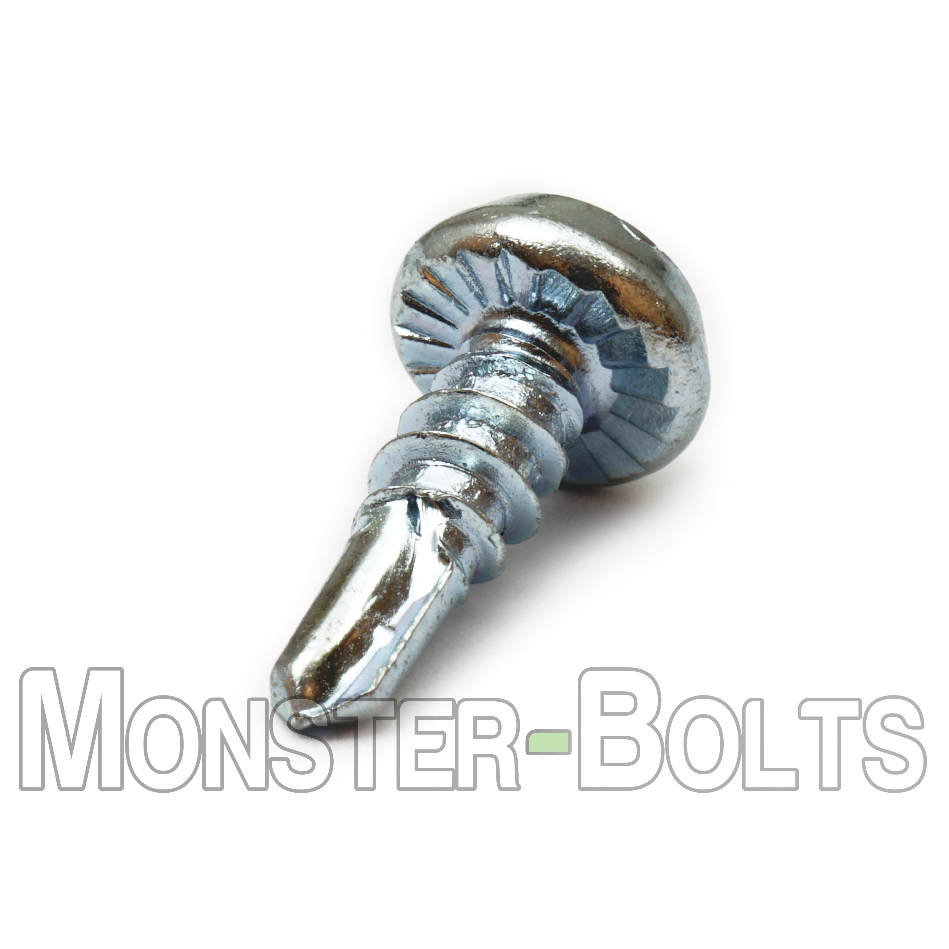 #7 x 7/16" Pan Framing Head Phillips Self-Drilling Screws (#2 Point), Proferred Zinc CR+3 (Bulk)