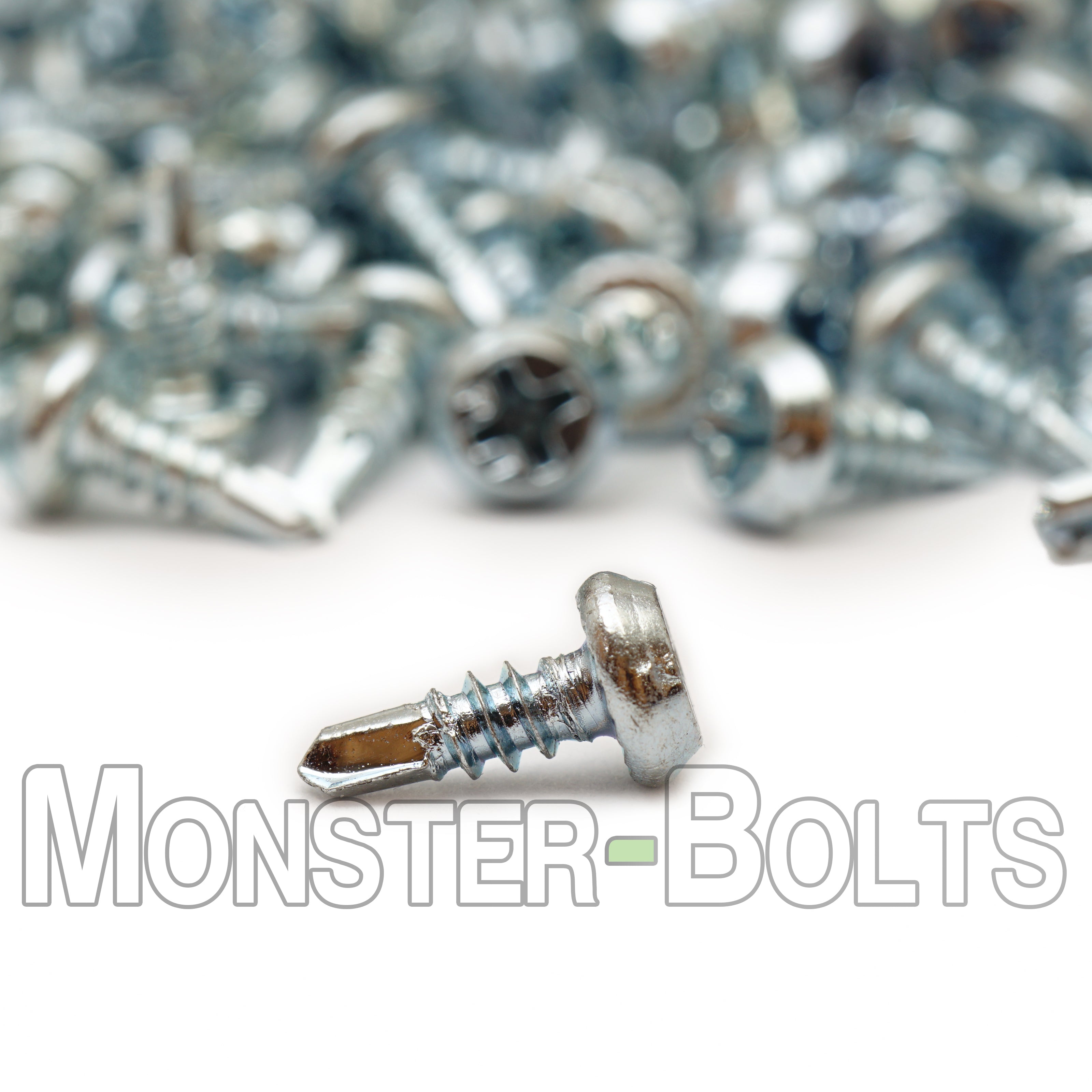 #7 x 7/16" Pan Framing Head Phillips Self-Drilling Screws (#2 Point), Proferred Zinc CR+3 (Bulk)