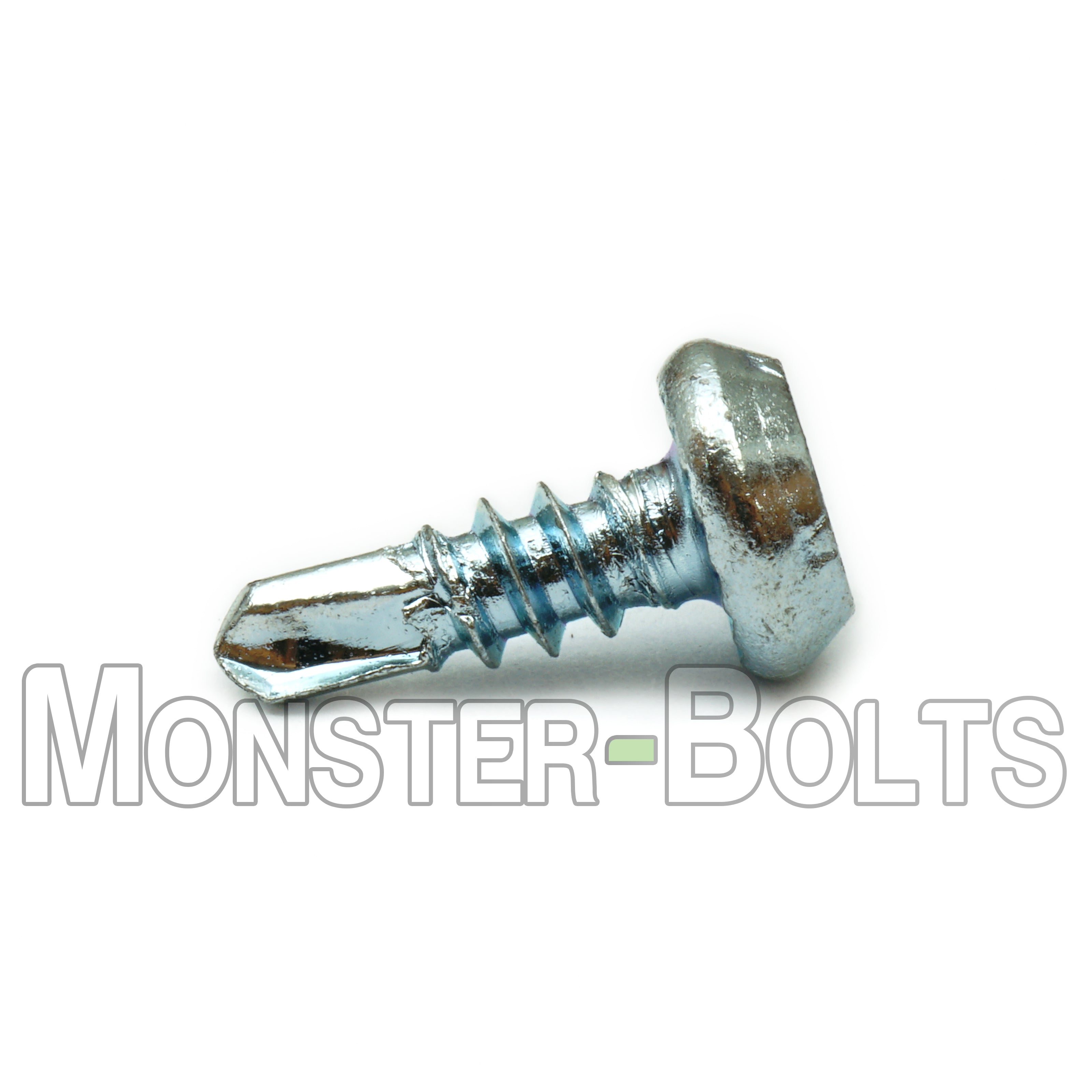 #7 x 7/16" Pan Framing Head Phillips Self-Drilling Screws (#2 Point), Proferred Zinc CR+3 (Bulk)
