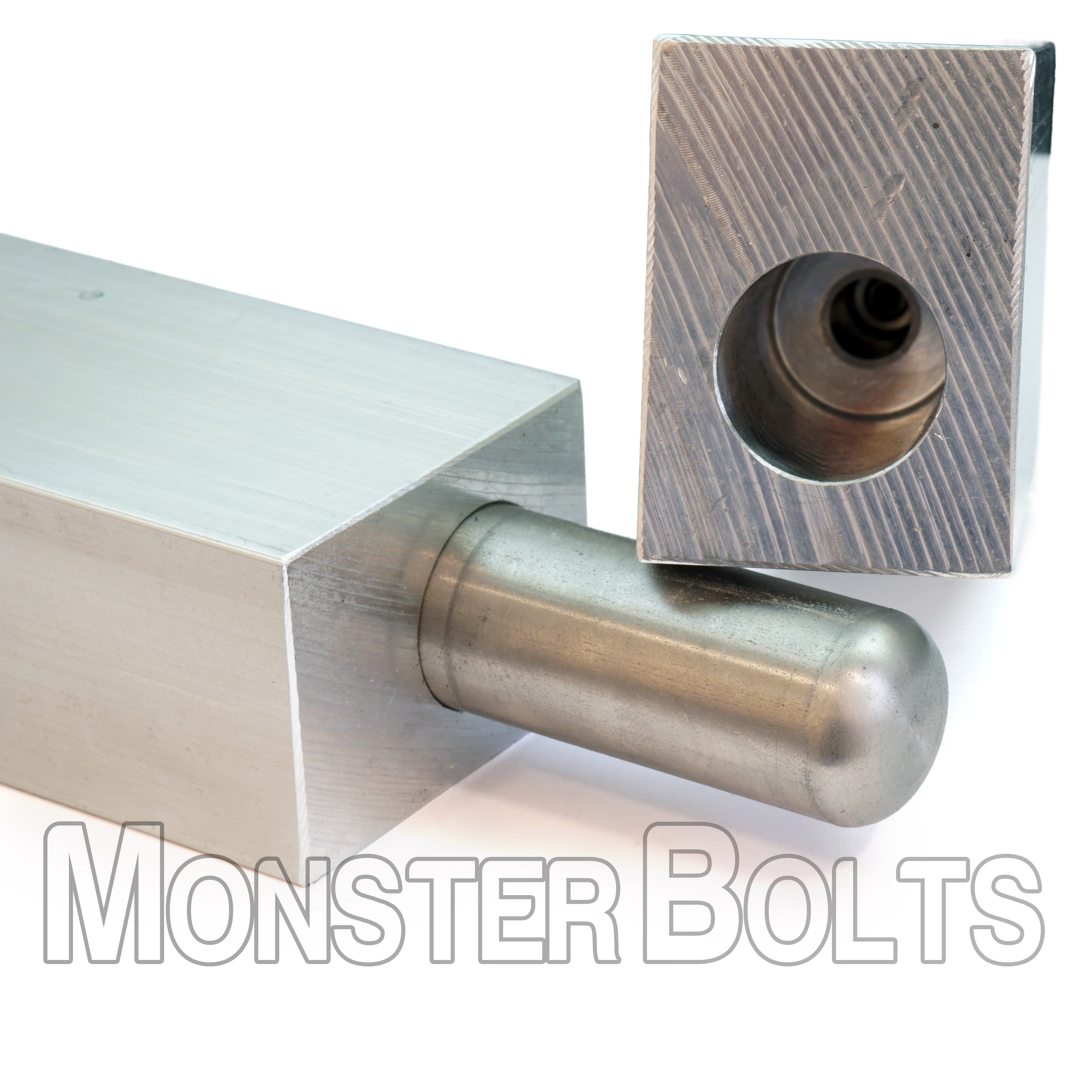 7" Aluminum Gate Weld Block Hinge w/ 2-1/8" Offset, Stainless Pin, Ball Bearing & Zerk Fitting