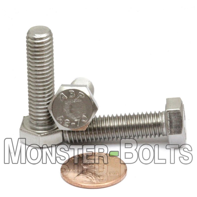 M8 Hex Bolts, Stainless Steel 18-8 (A2)
