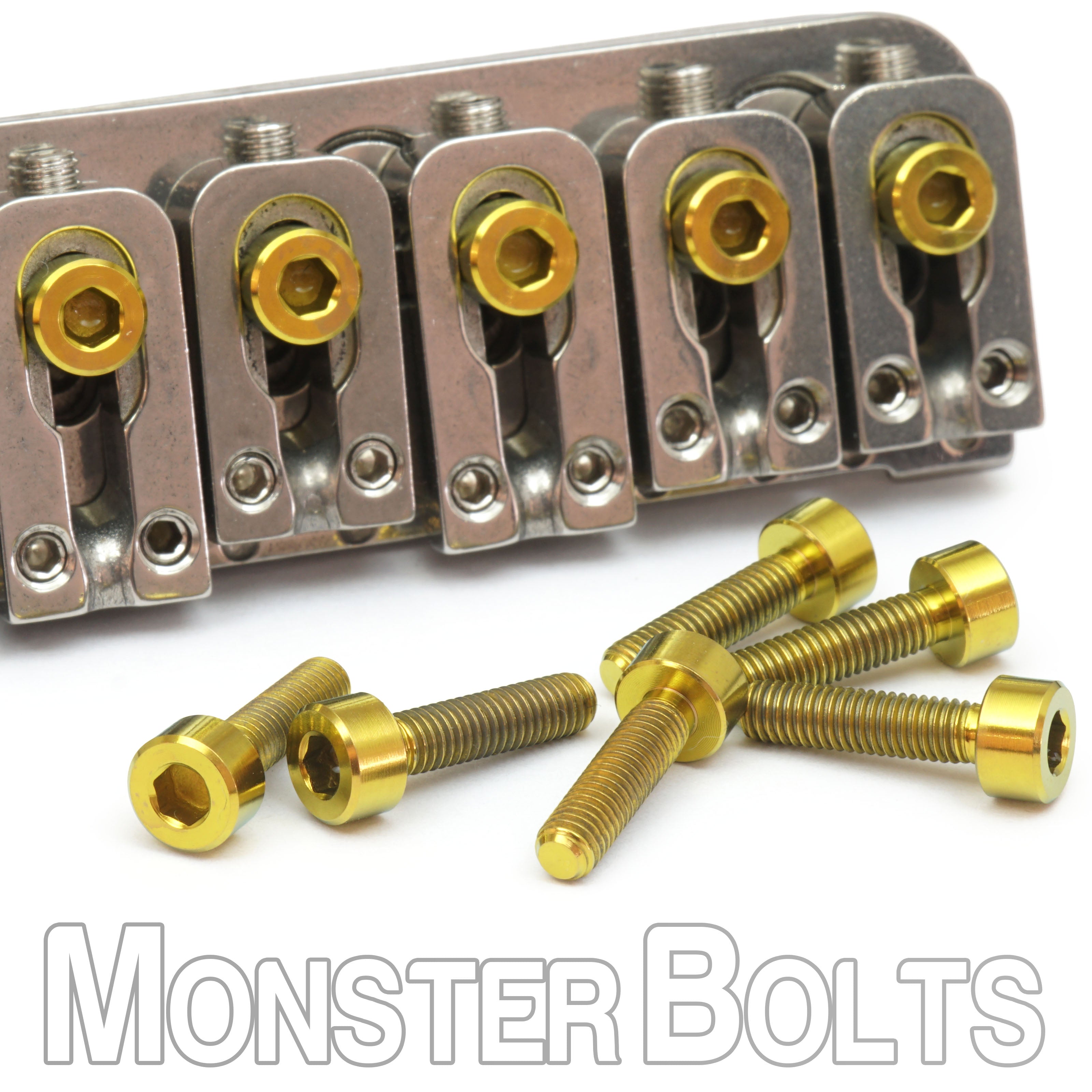 Anodized Titanium Saddle Mounting Screws for VegaTrem VT1 — Blue, Purple, Gold, Green (Set of 6)