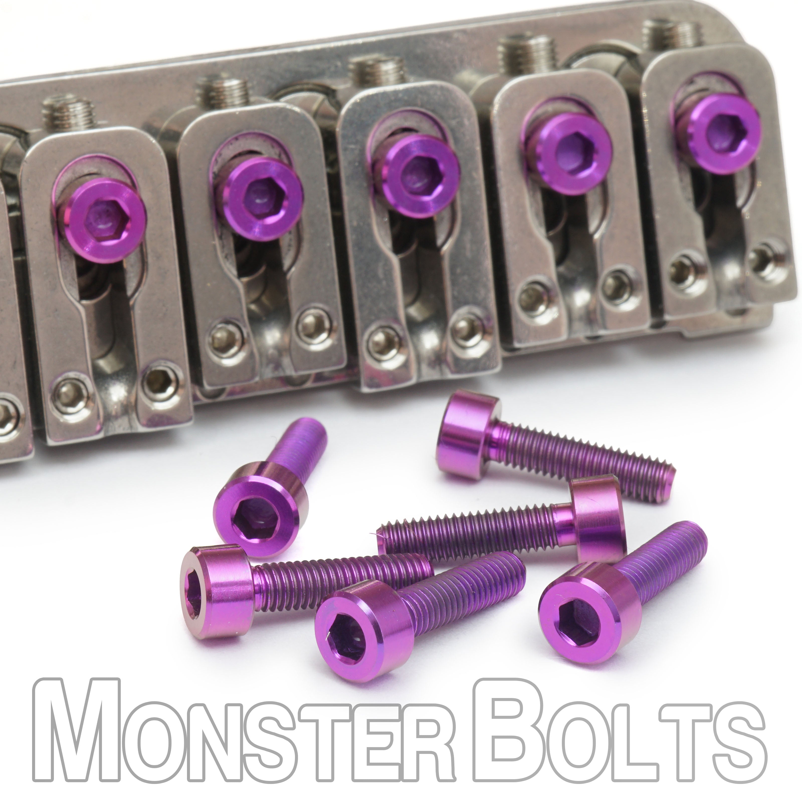 Anodized Titanium Saddle Mounting Screws for VegaTrem VT1 — Blue, Purple, Gold, Green (Set of 6)
