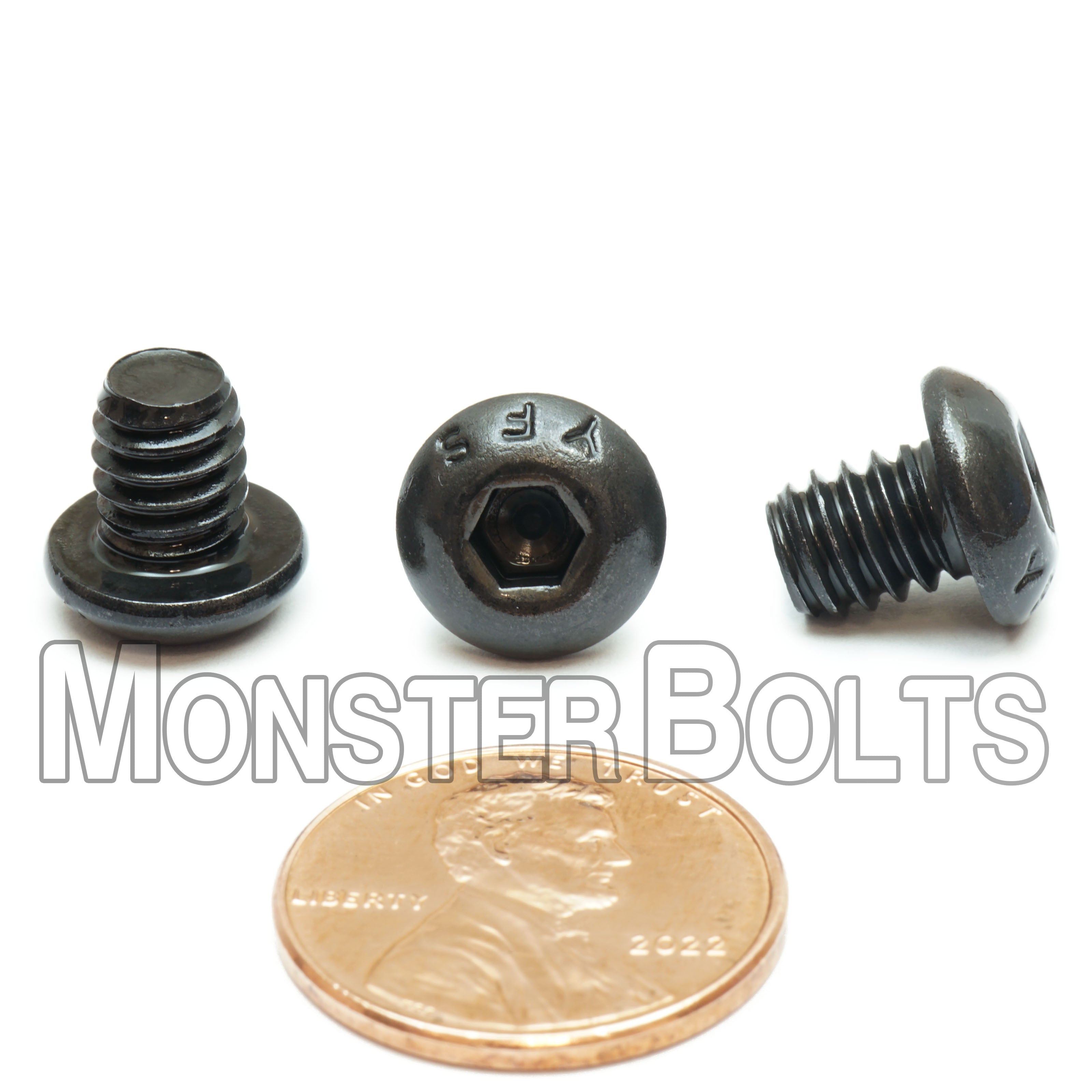 Bulk 1/4"-20 Button Head Socket Caps screws, Alloy Steel with Black Oxide