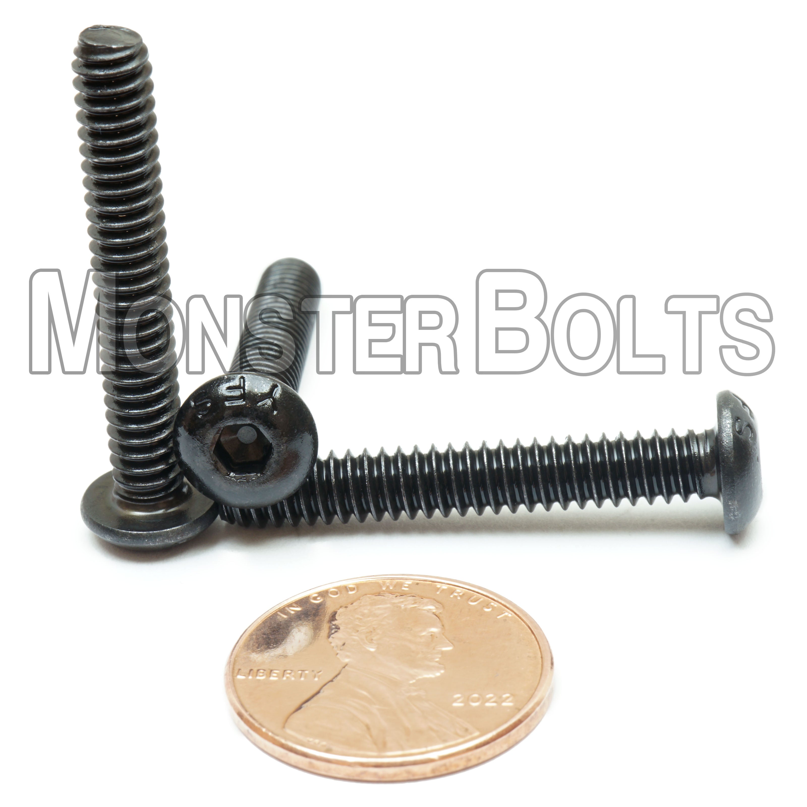 Bulk #10-24 Button Head Socket Cap screws, Alloy Steel with Black Oxide