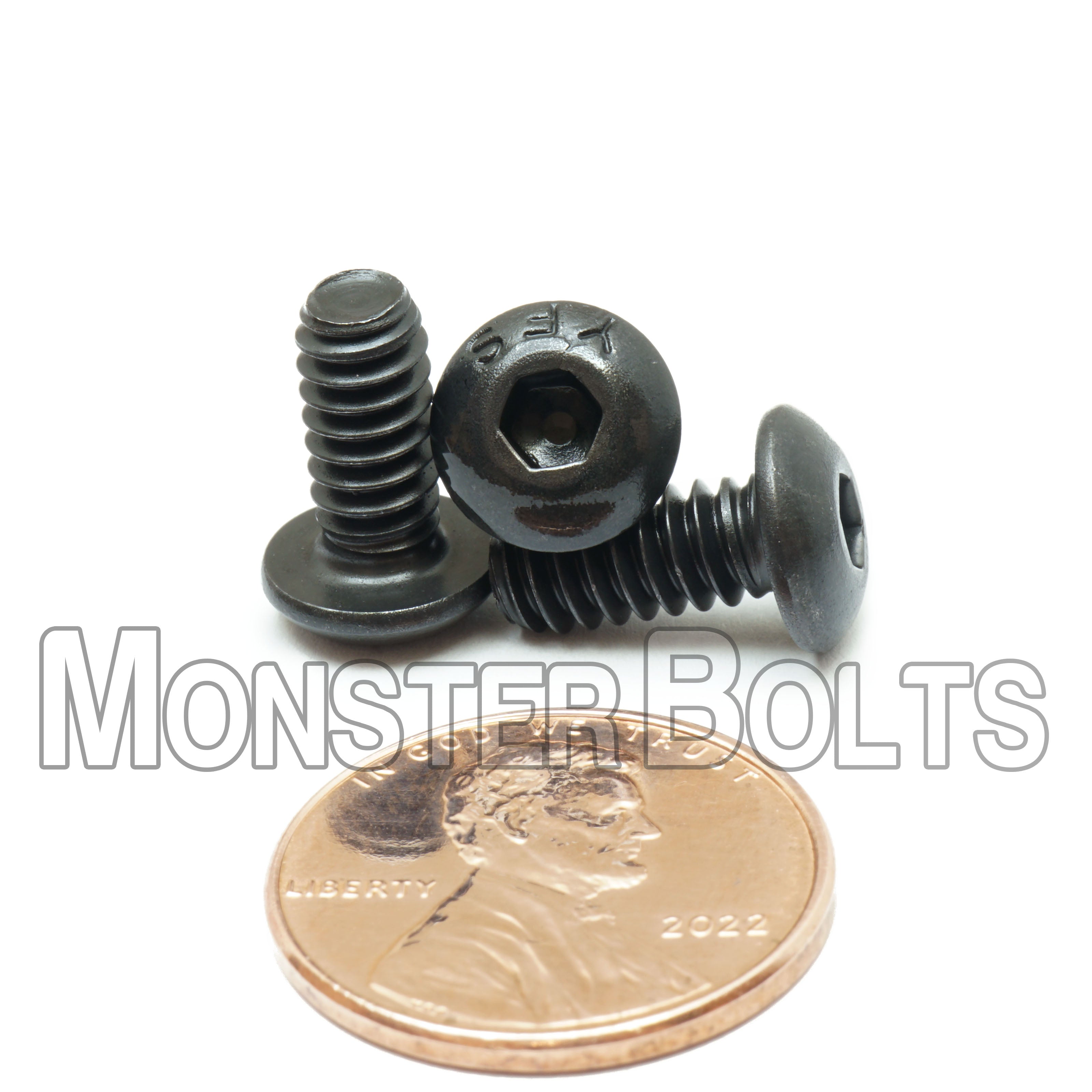 Bulk #10-24 Button Head Socket Cap screws, Alloy Steel with Black Oxide