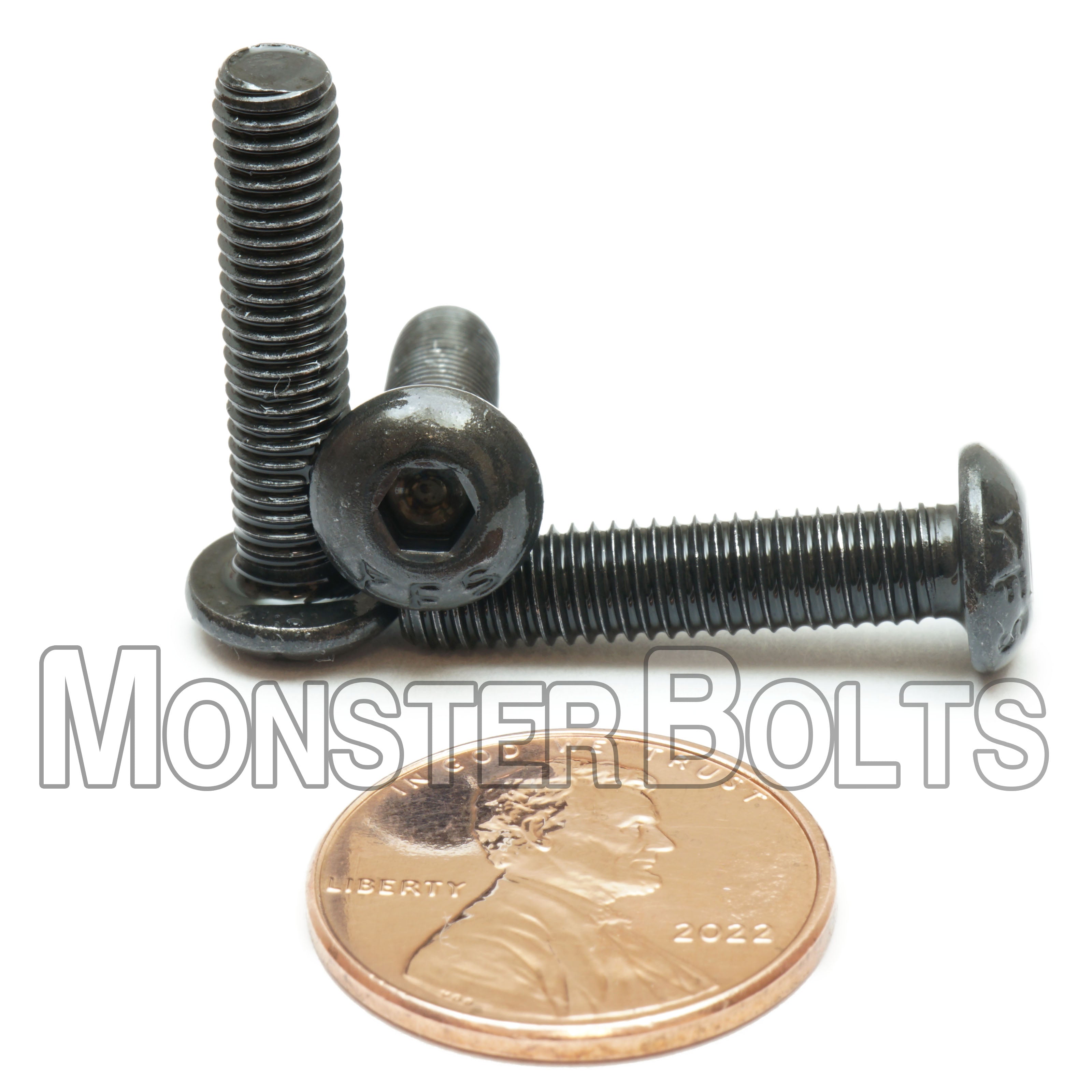 Bulk #10-32 Fine Thread, Button Head Socket Cap screws, Alloy Steel with Black Oxide