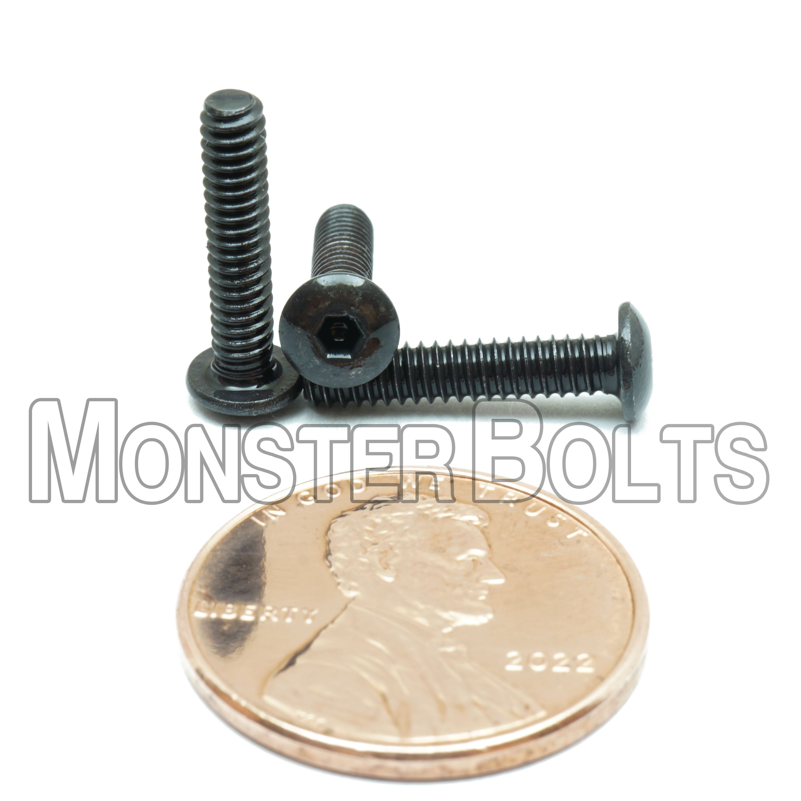 Bulk #4-40 Button Head Socket Cap Screws – Alloy Steel, Black Oxide