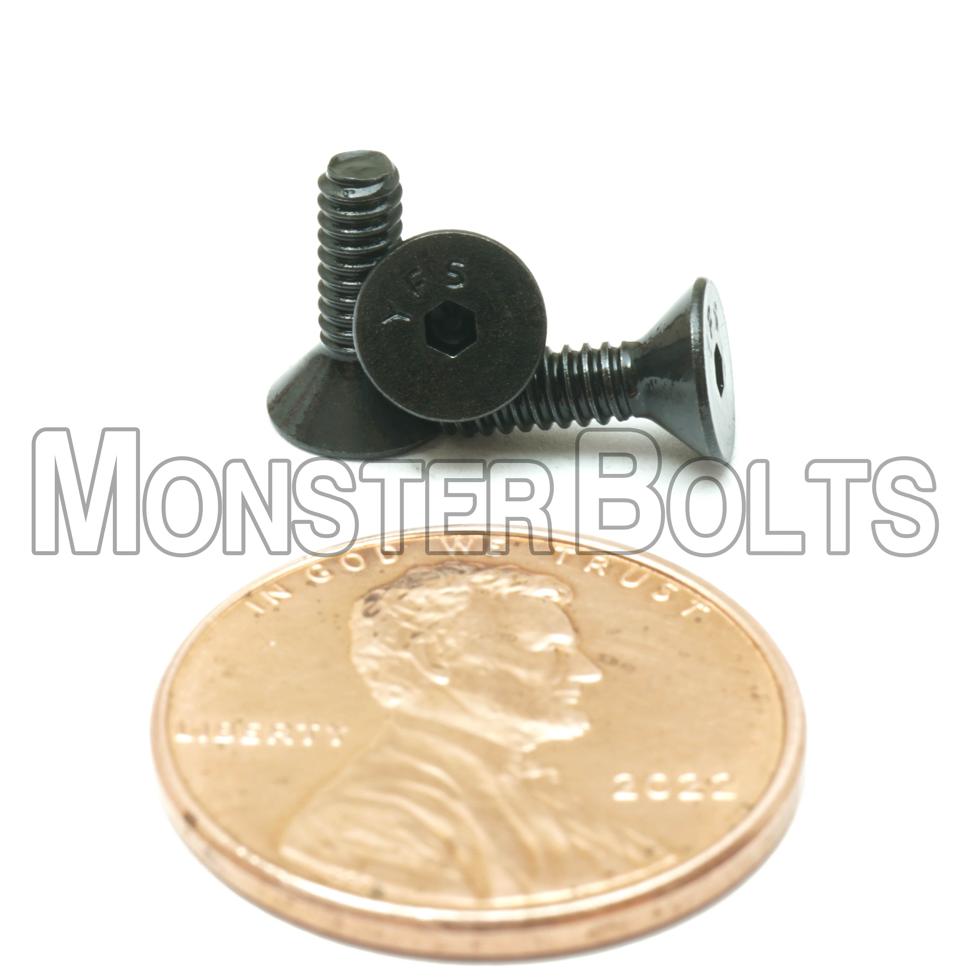 Bulk #4-40 Flat Head Socket Cap Screws – Alloy Steel, Black Oxide – Monster Bolts