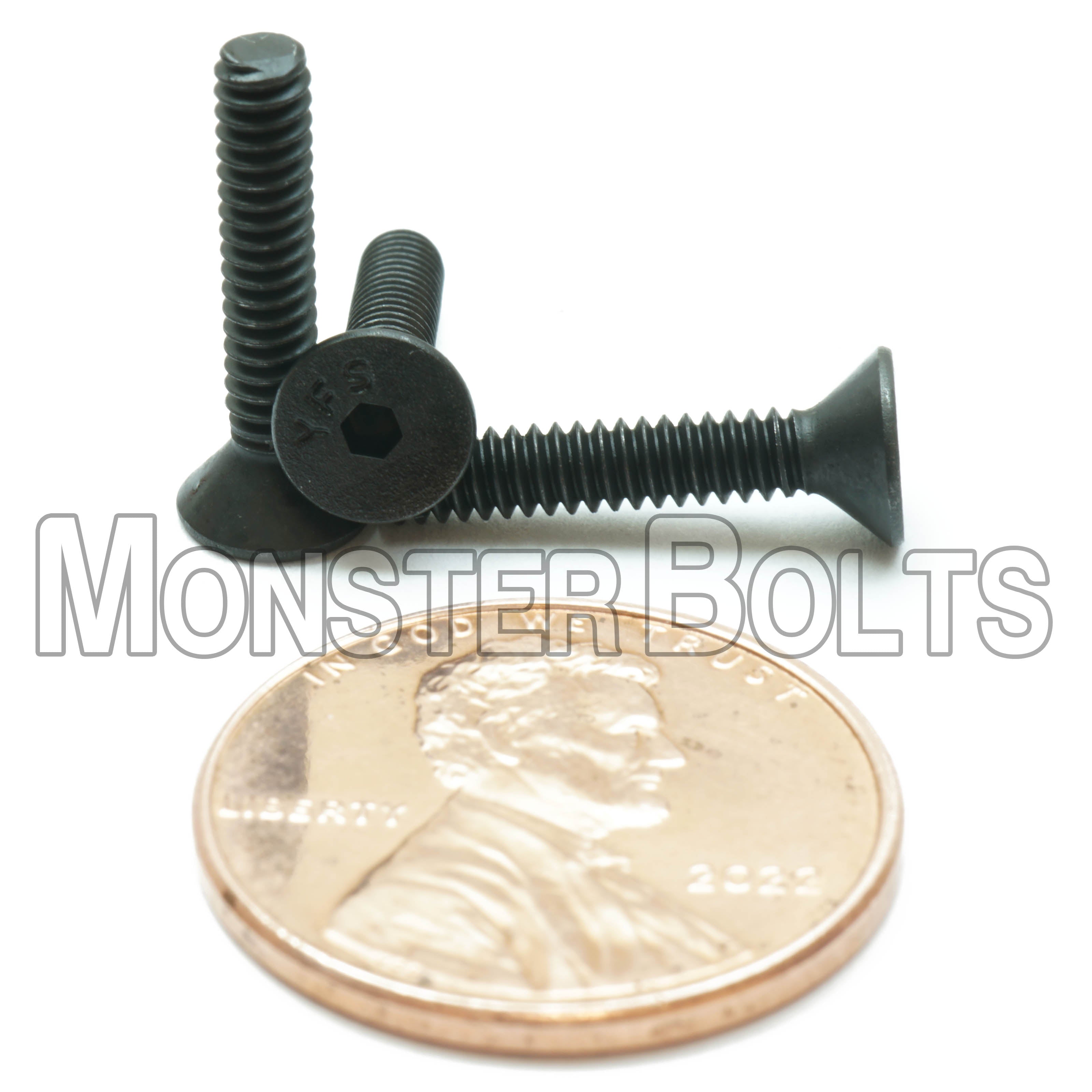Bulk #4-40 Flat Head Socket Cap screws, Alloy Steel with Black Oxide