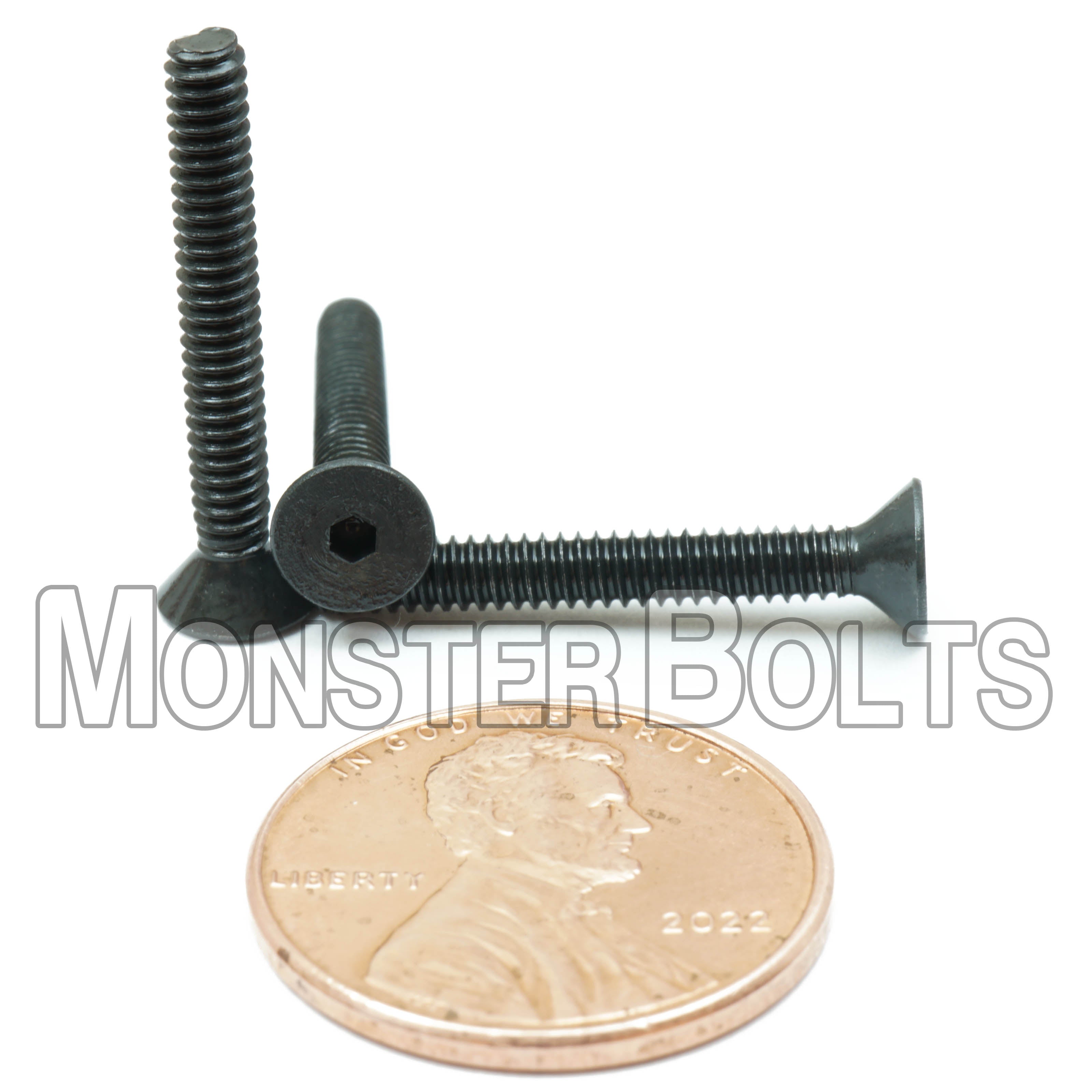 Bulk #4-40 Flat Head Socket Cap Screws – Alloy Steel, Black Oxide – Monster Bolts