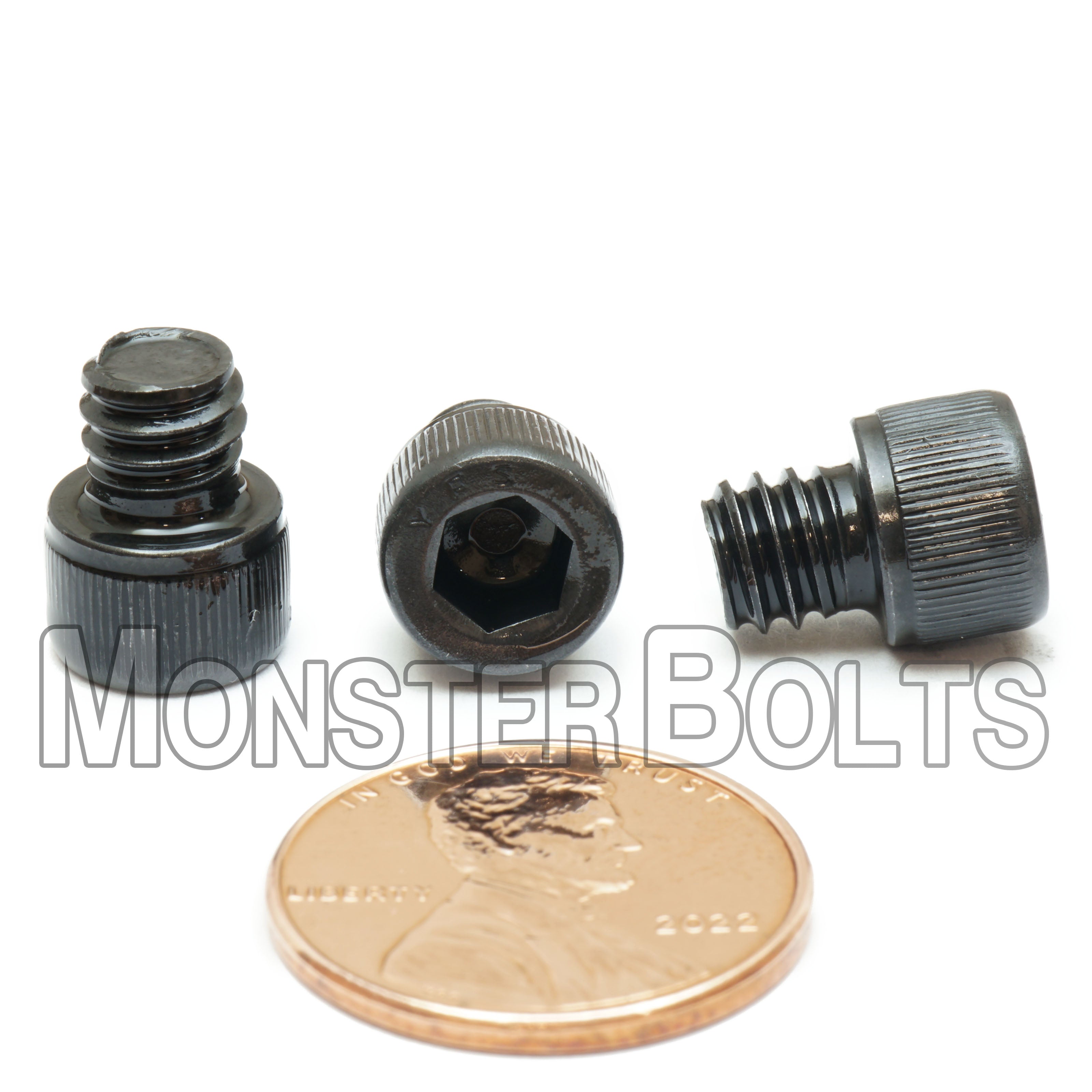 Bulk 1/4"-20 Socket Head Cap Screws – Coarse Thread, Alloy Steel, Black Oxide – Monster Bolts
