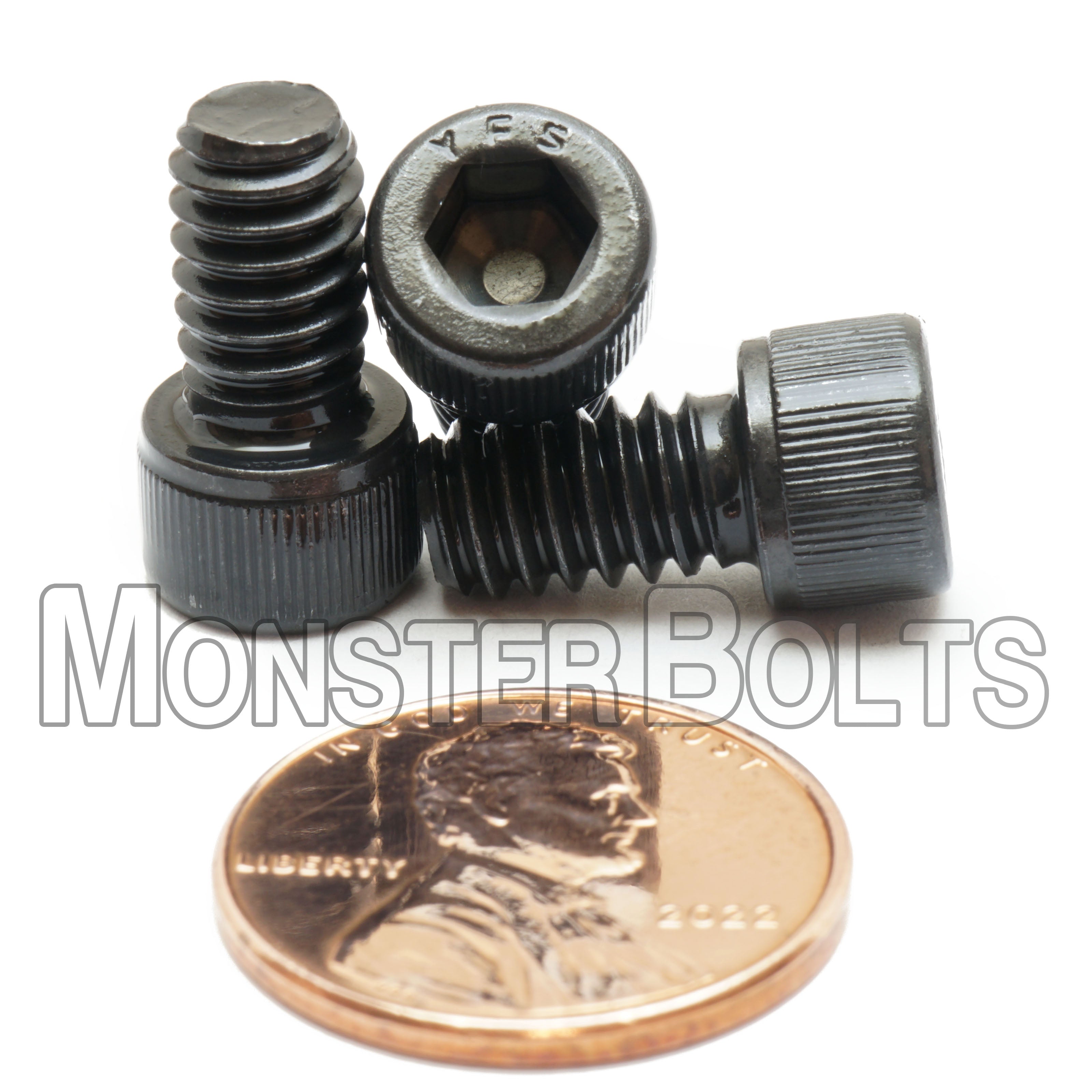 Bulk 1/4"-20 Socket Head Cap Screws – Coarse Thread, Alloy Steel, Black Oxide – Monster Bolts
