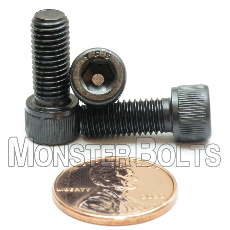 1/4"-28 Socket Head Cap screws, Alloy Steel with Black Oxide, Fine Thread