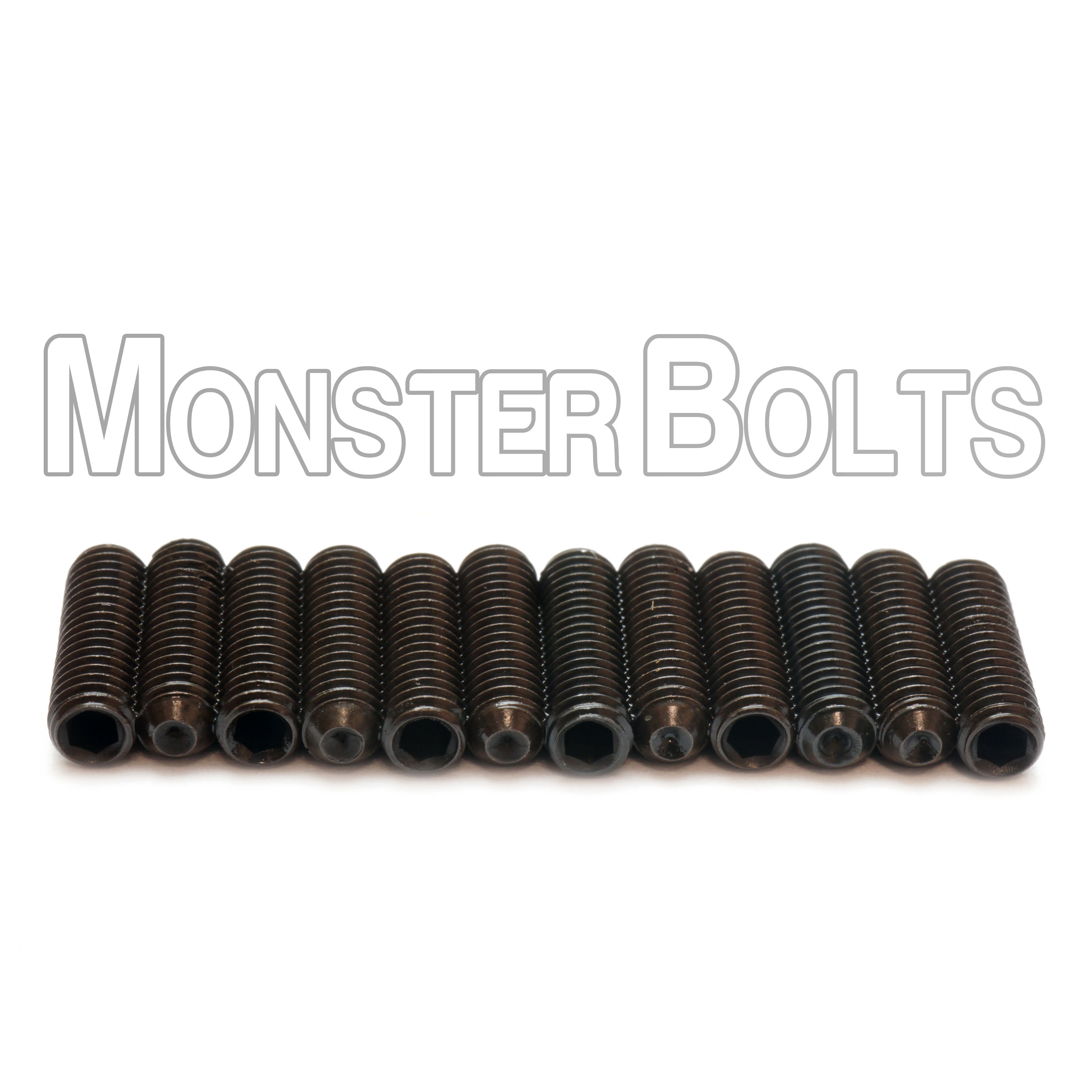 (12) Black M3 Guitar Screws for Bridge Saddle Height Adjustment, Metric For Fender 'MIM' Stratocaster and similar