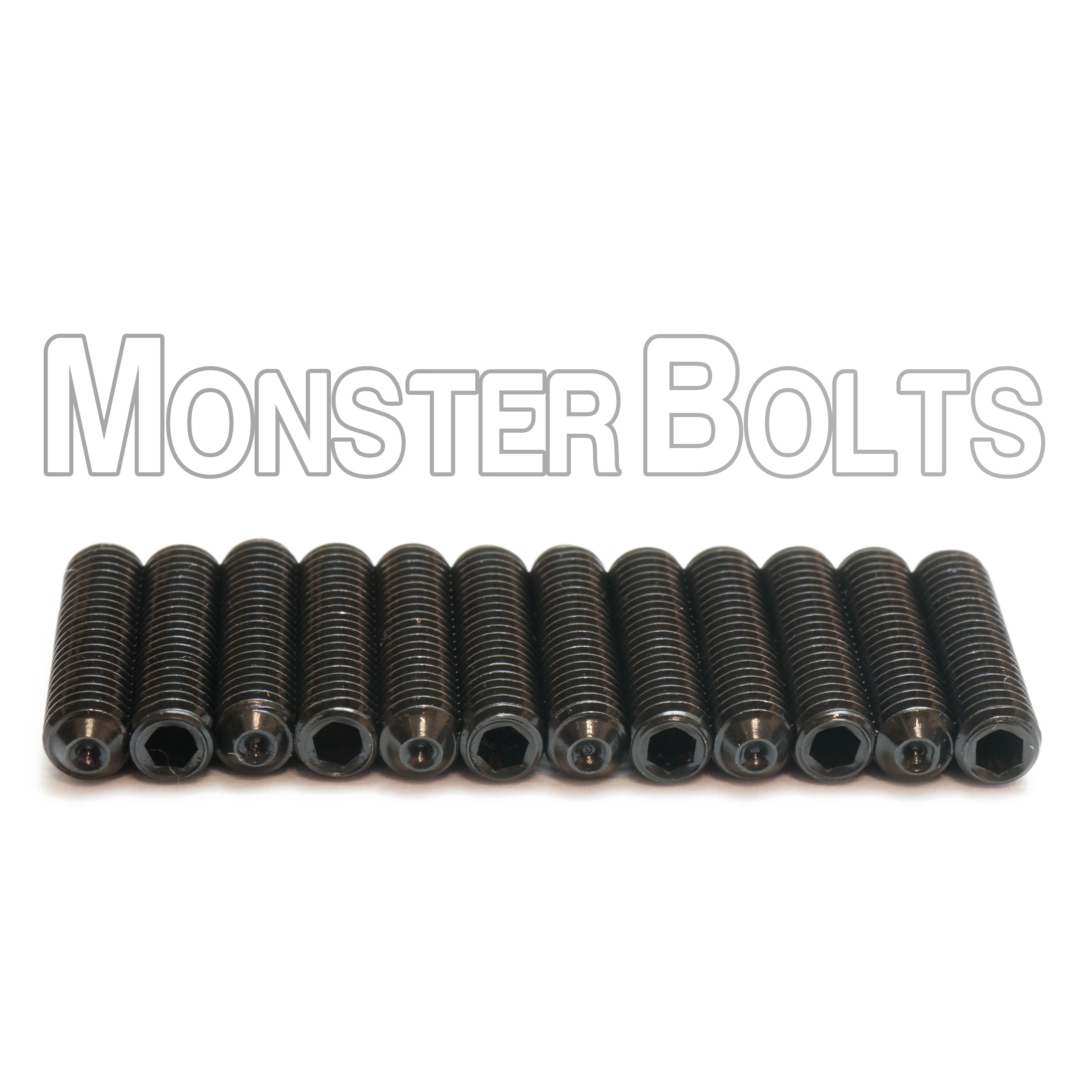 (12) Black M3 Guitar Screws for Bridge Saddle Height Adjustment, Metric For Fender 'MIM' Stratocaster and similar