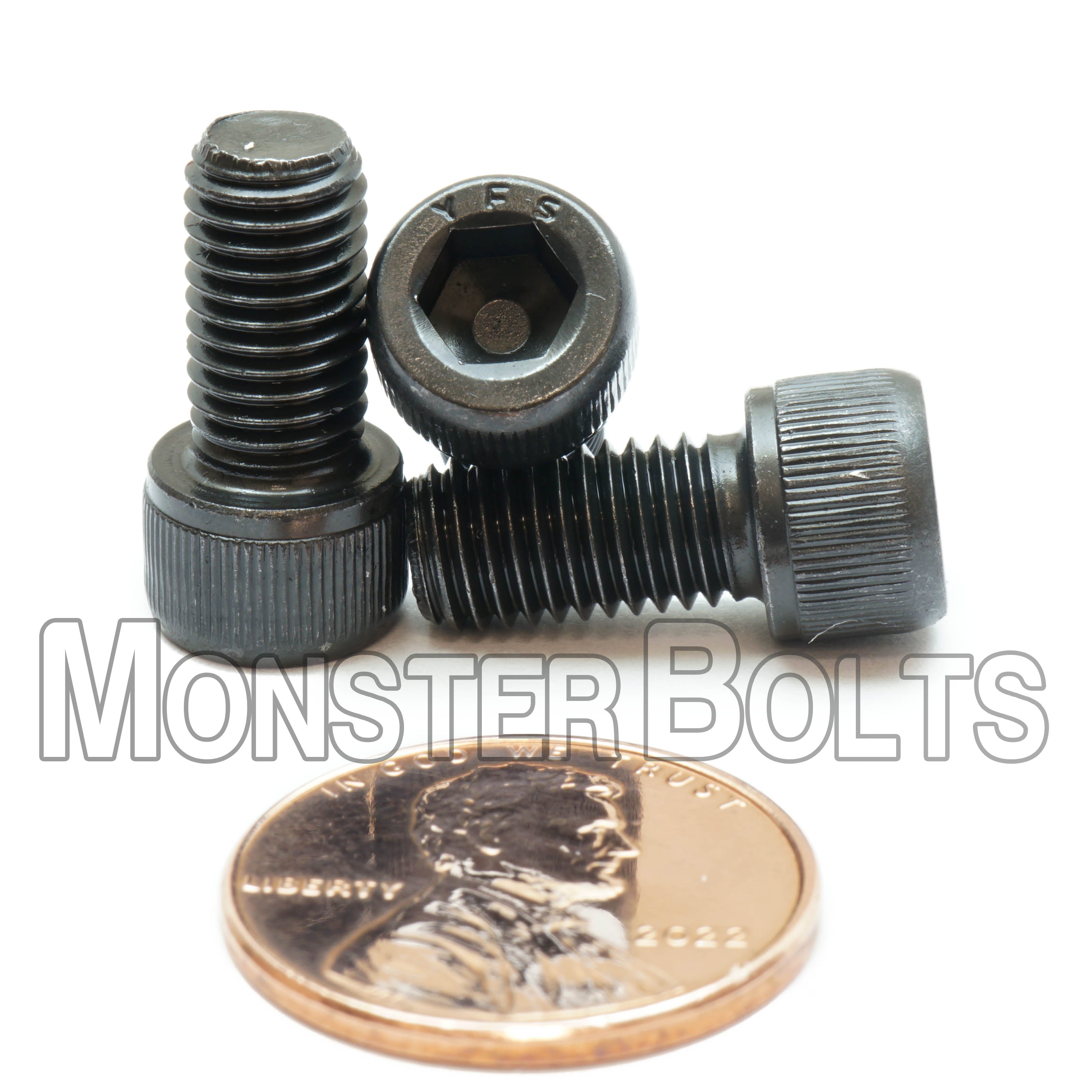 Bulk 1/4"-28 Socket Head Cap Screws – Fine Thread, Alloy Steel, Black Oxide – Monster Bolts