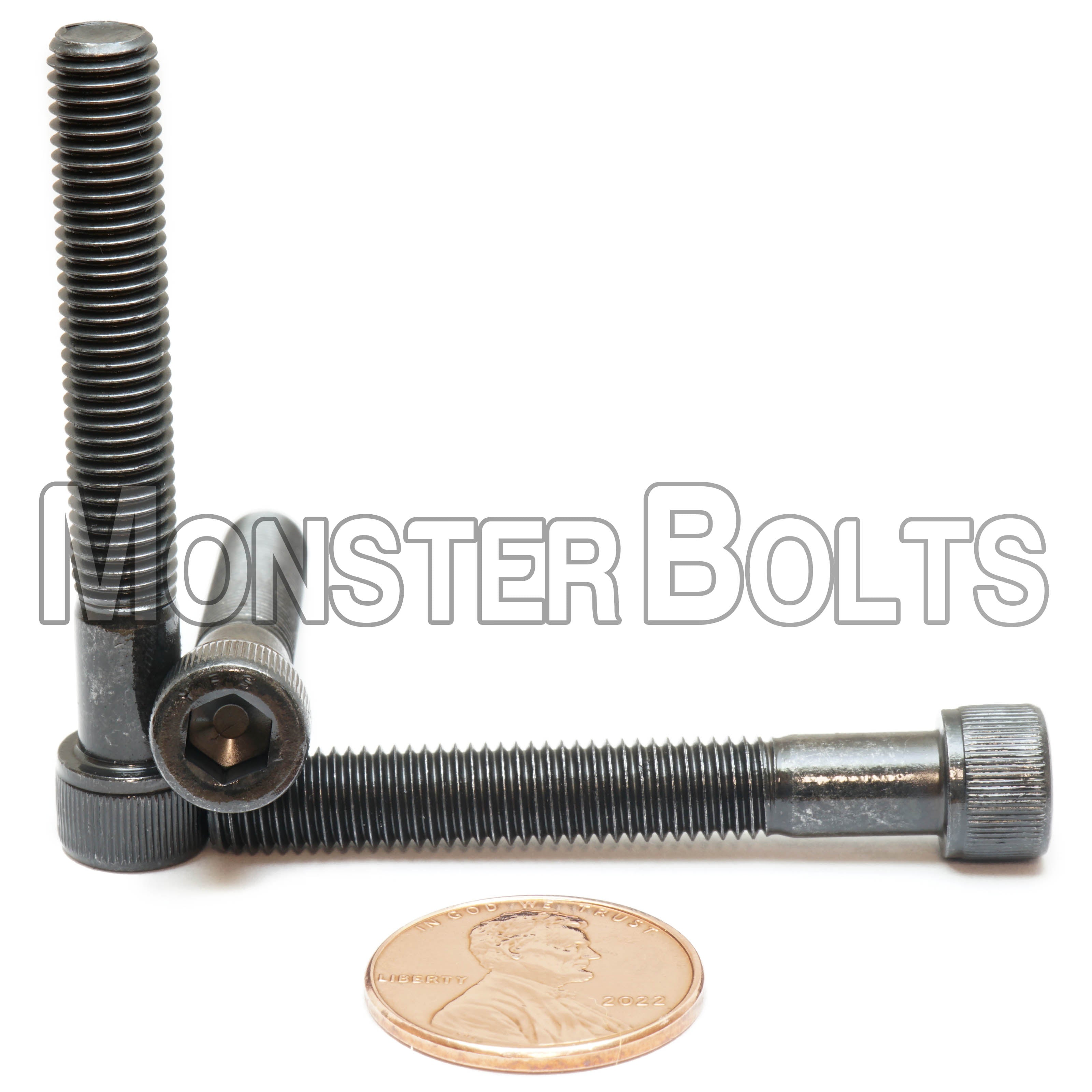 Bulk 1/4"-28 Socket Head Cap Screws – Fine Thread, Alloy Steel, Black Oxide – Monster Bolts