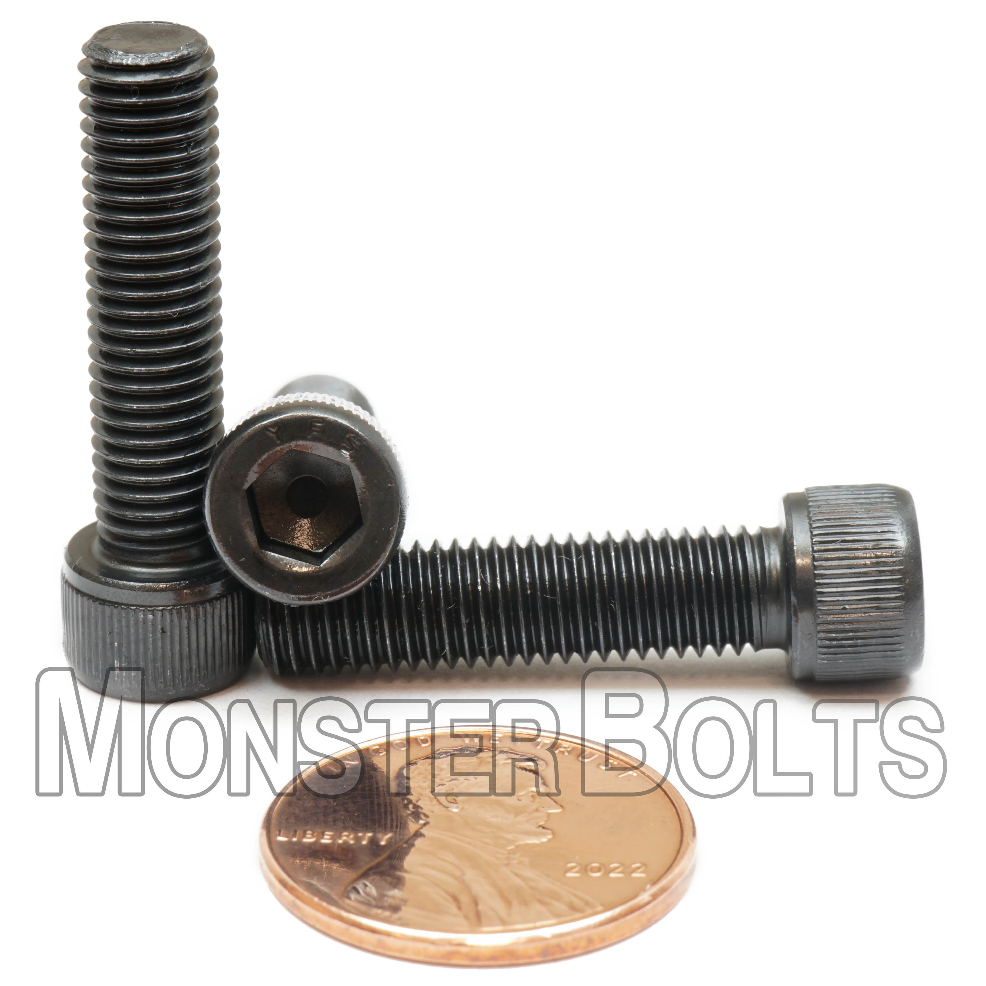Bulk 1/4"-28 Socket Head Cap Screws – Fine Thread, Alloy Steel, Black Oxide – Monster Bolts
