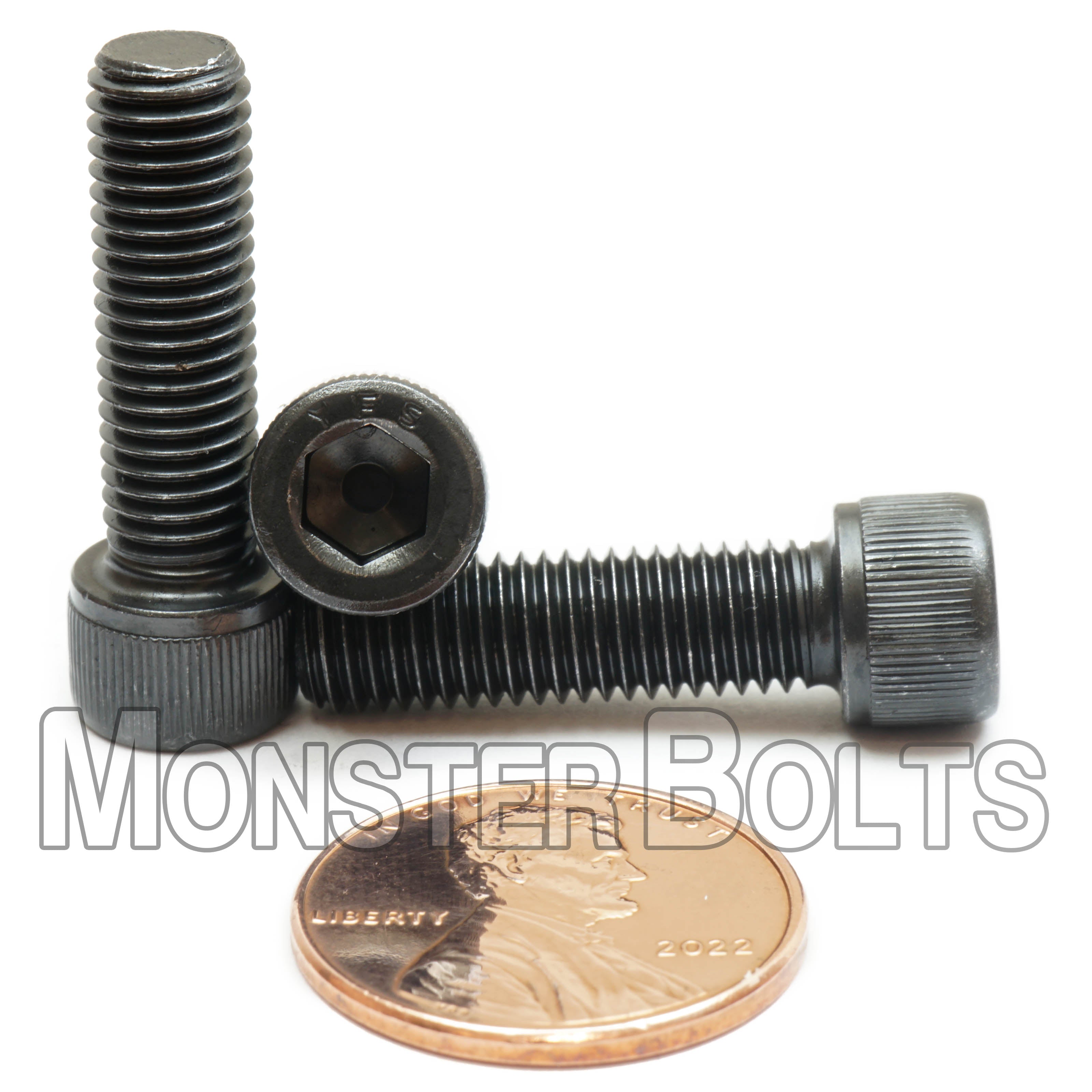 Bulk 1/4"-28 Socket Head Cap Screws – Fine Thread, Alloy Steel, Black Oxide – Monster Bolts