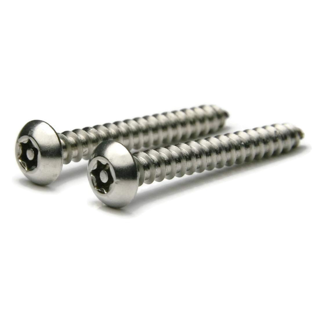 Bulk #6 6-Lobe Pin-In Button Head Type A Self-Tapping Screws – 18-8 Stainless – Monster Bolts