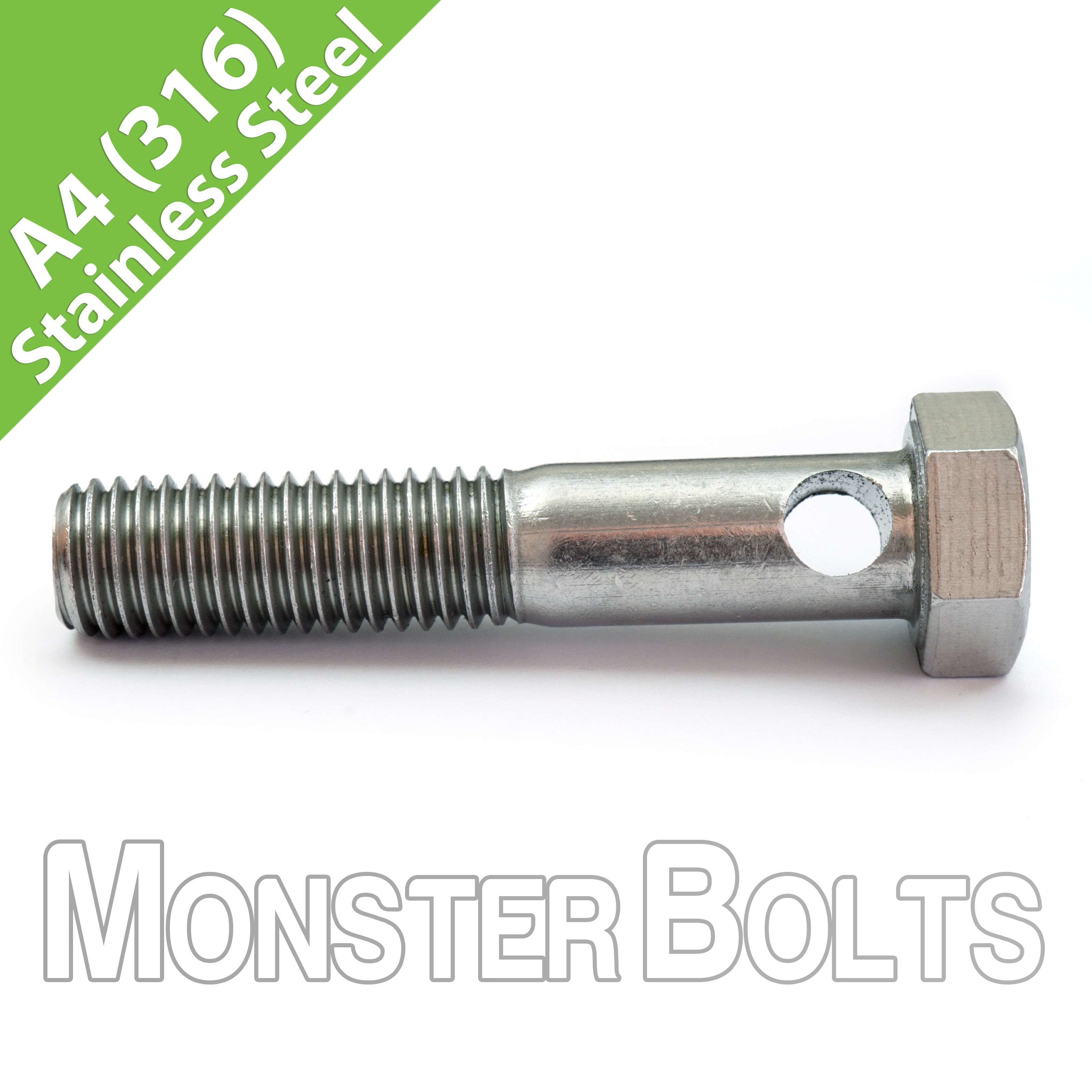 USA-Machined 316 Stainless Steel Drive Pipe Cable Attachment Bolt (5/8"-11 x 3-1/2") – Engineered for Side-Mounted Cable Winders