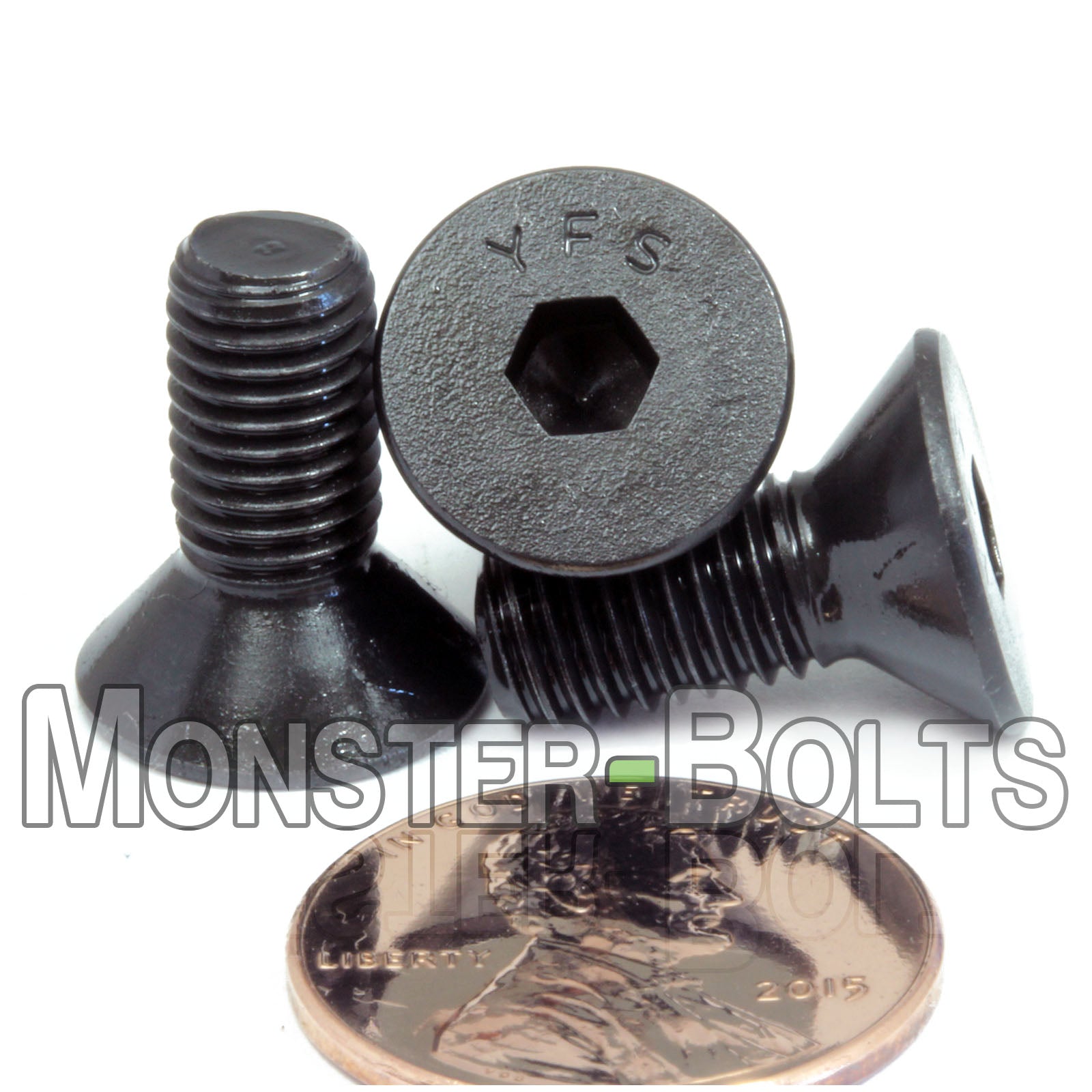 Bulk 1/4"-28 Flat Head Socket Cap screws, Alloy Steel with Black Oxide, Fine Thread