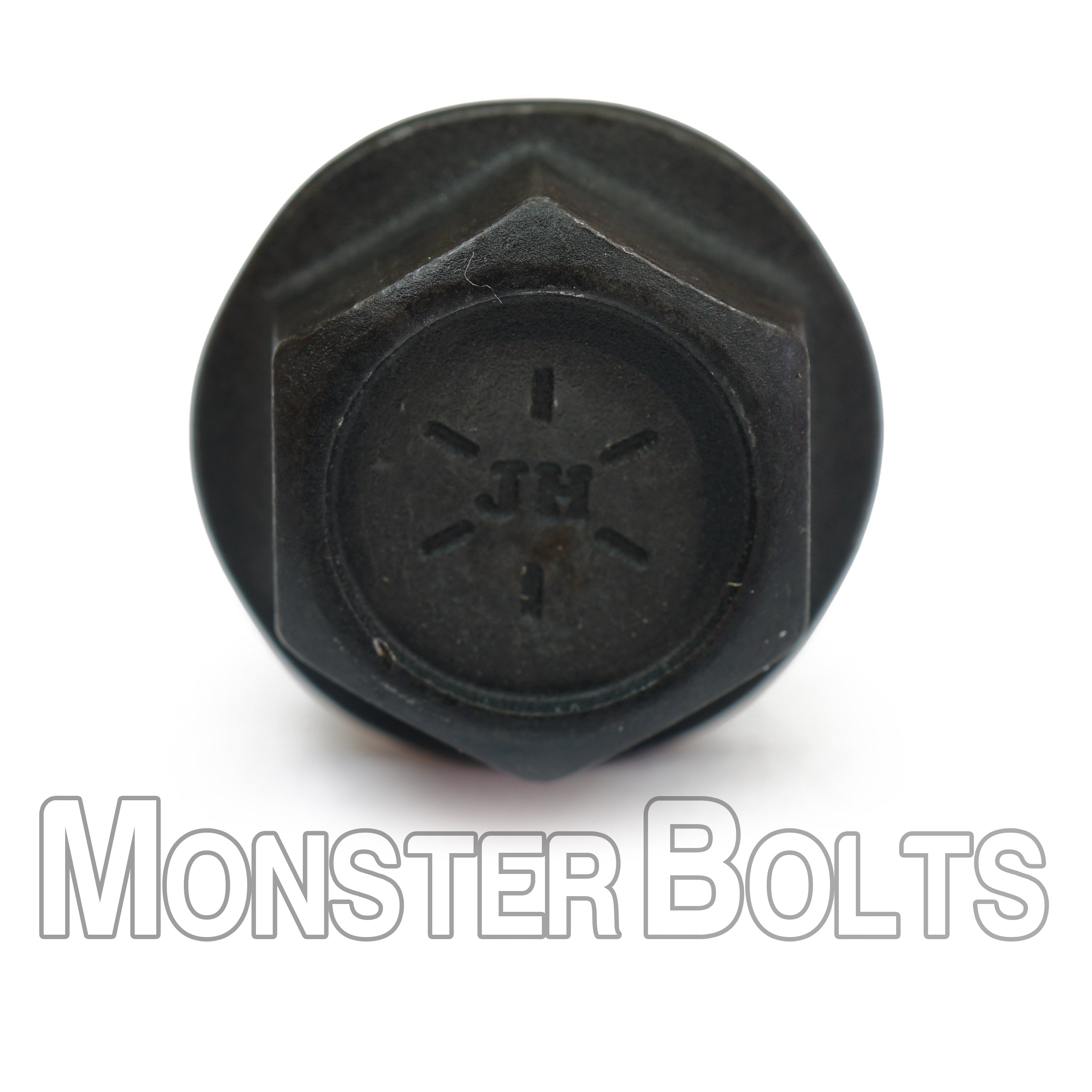 1/4"-20 Grade 8 Indented Hex Flange Screws (Frame Bolts) – Black Phosphate & Oil