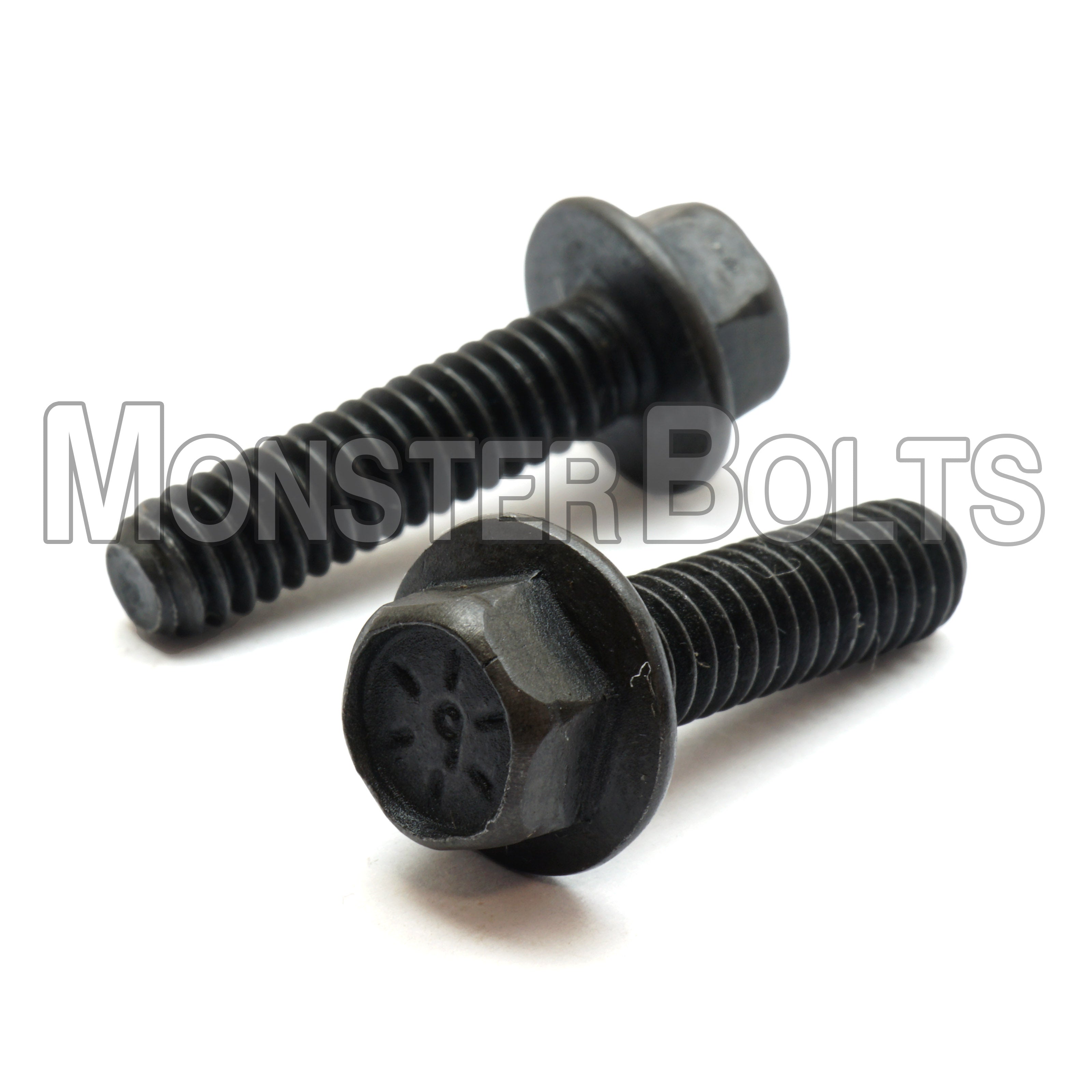 Bulk 1/2"-13 Hex Flange Bolts, Grade 8 Black Phosphate / Oil