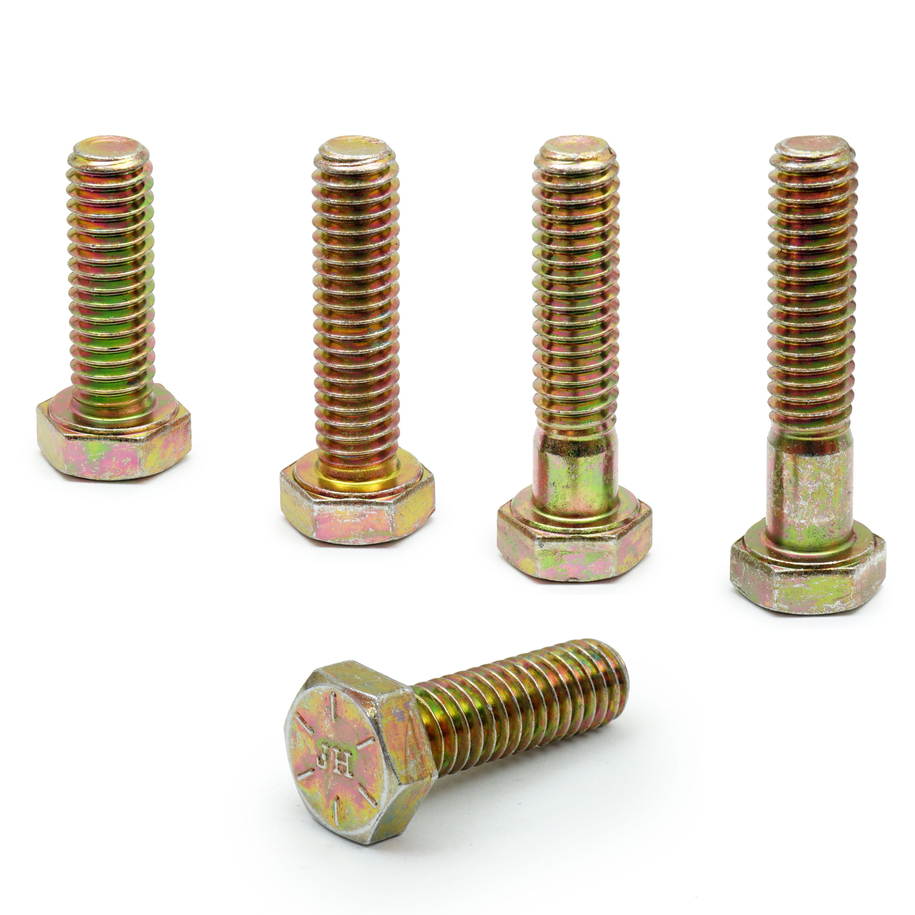 Bulk 9/16"-18 Grade 8 Hex Cap Screws – Zinc Yellow CR+3, Made in USA – Monster Bolts