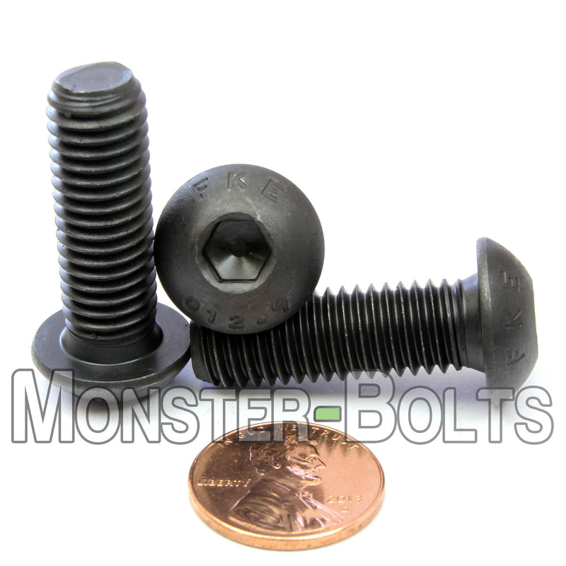 Bulk M10 Button Head Socket Cap screws, 12.9 Alloy Steel w/ Black Oxide