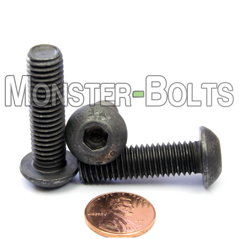 Bulk M10 Button Head Socket Cap screws, 12.9 Alloy Steel w/ Black Oxide