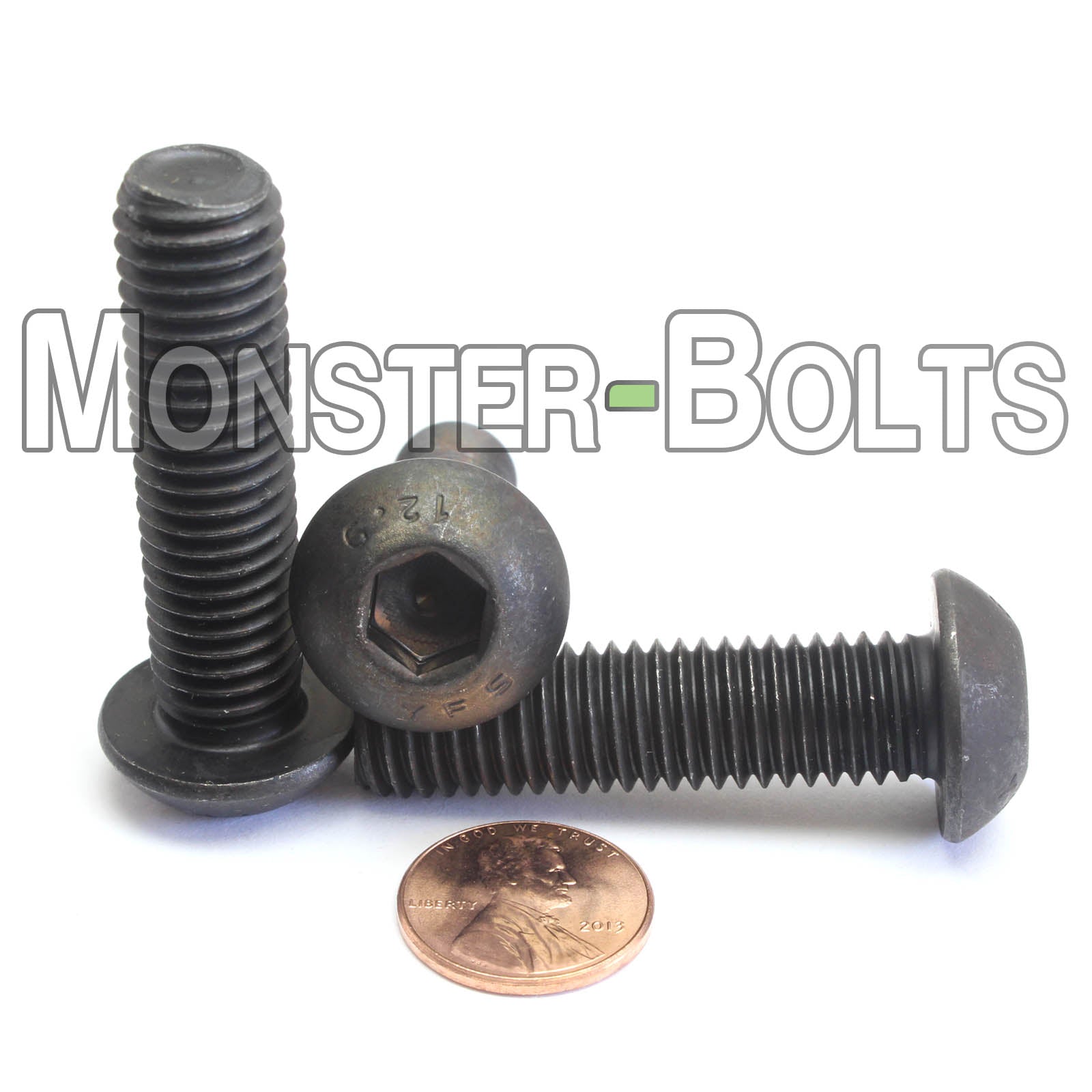 Bulk M12 Button Head Socket Cap Screws – 12.9 Alloy Steel, Black Oxide