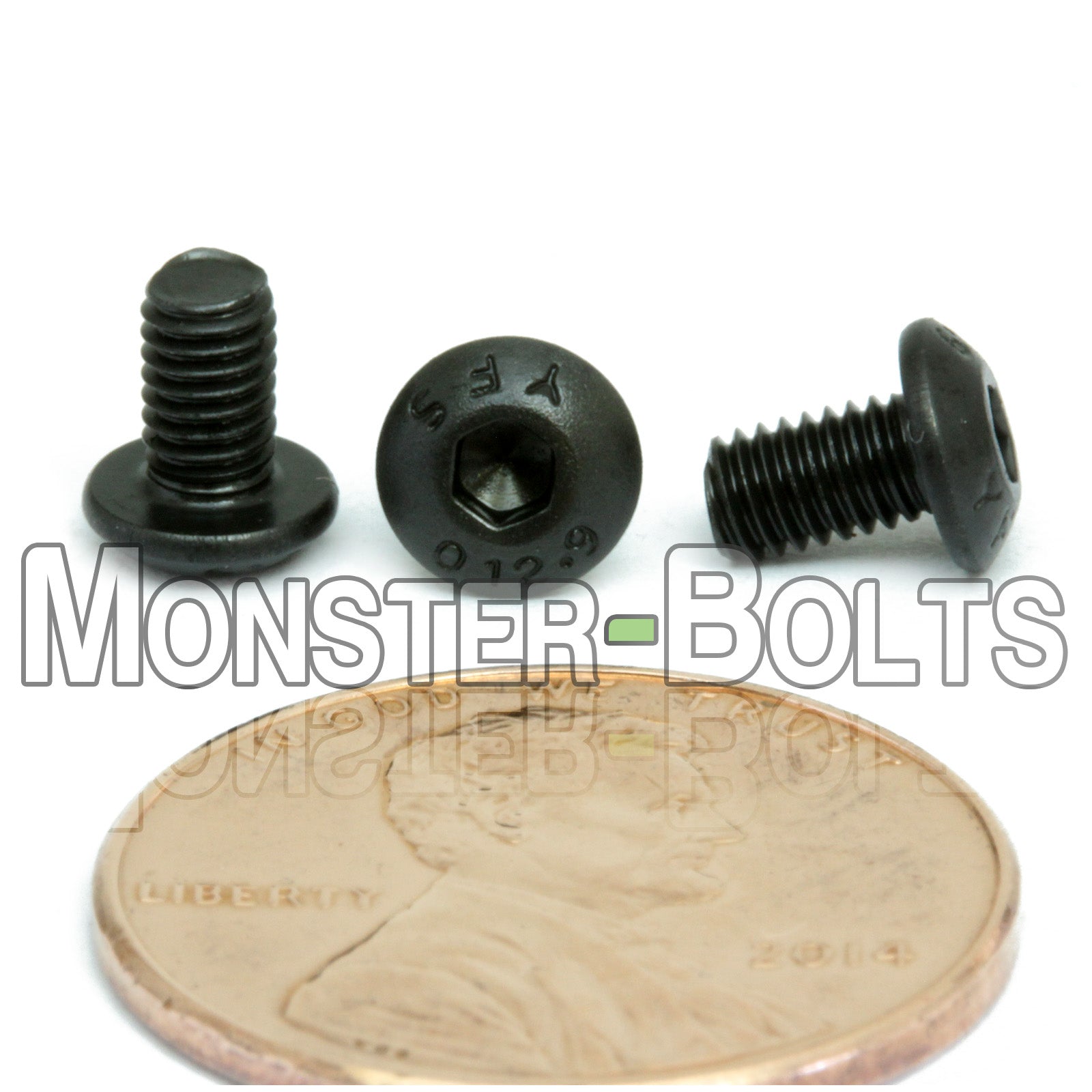 Bulk M3 Button Head Socket Cap Screws – 12.9 Alloy Steel, Black Oxide