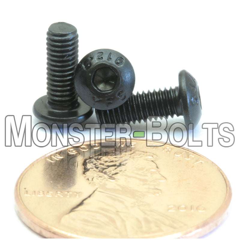 Bulk M3 Button Head Socket Cap screws, 12.9 Alloy Steel w/ Black Oxide