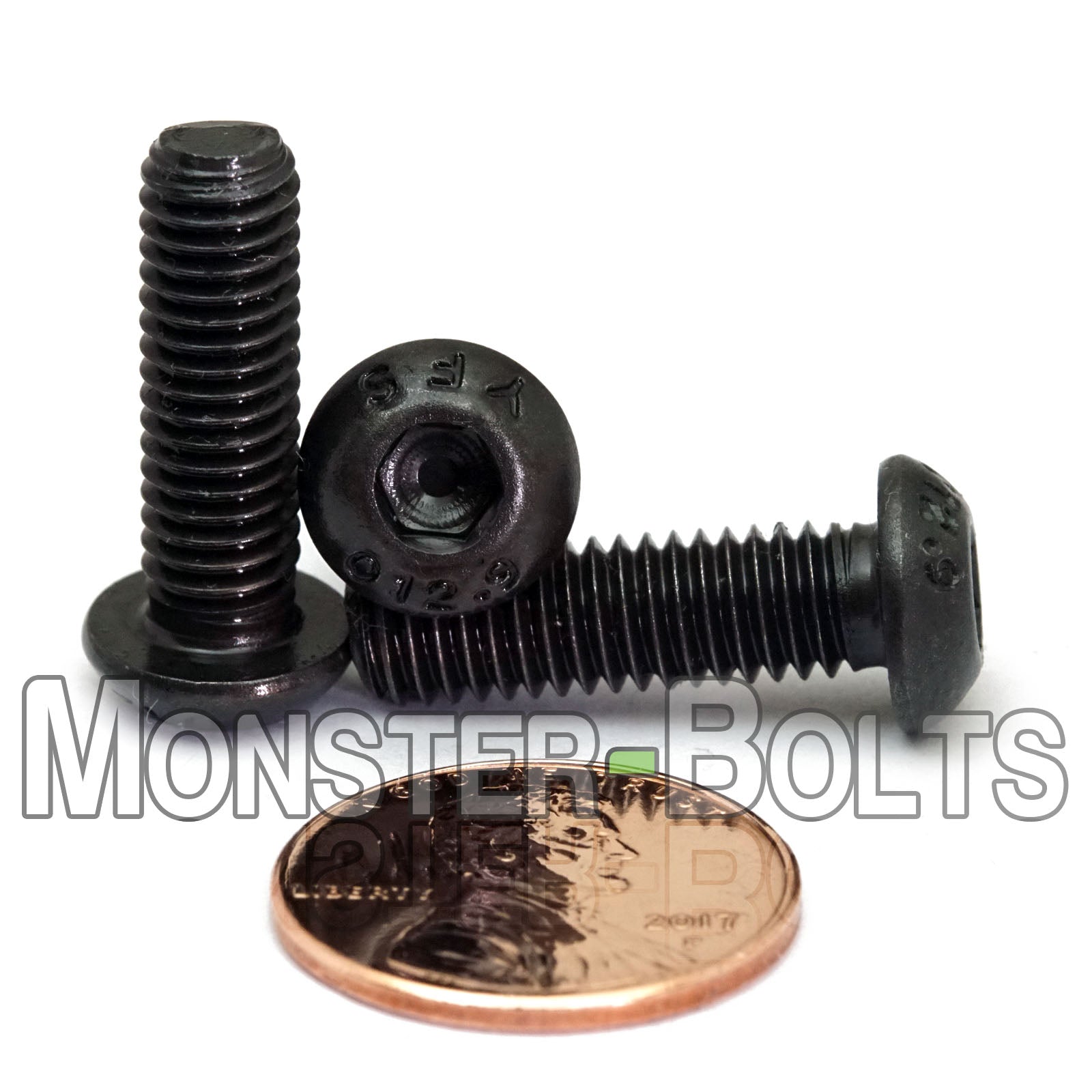 Bulk M6 Button Head Socket Cap Screws – 12.9 Alloy Steel, Black Oxide