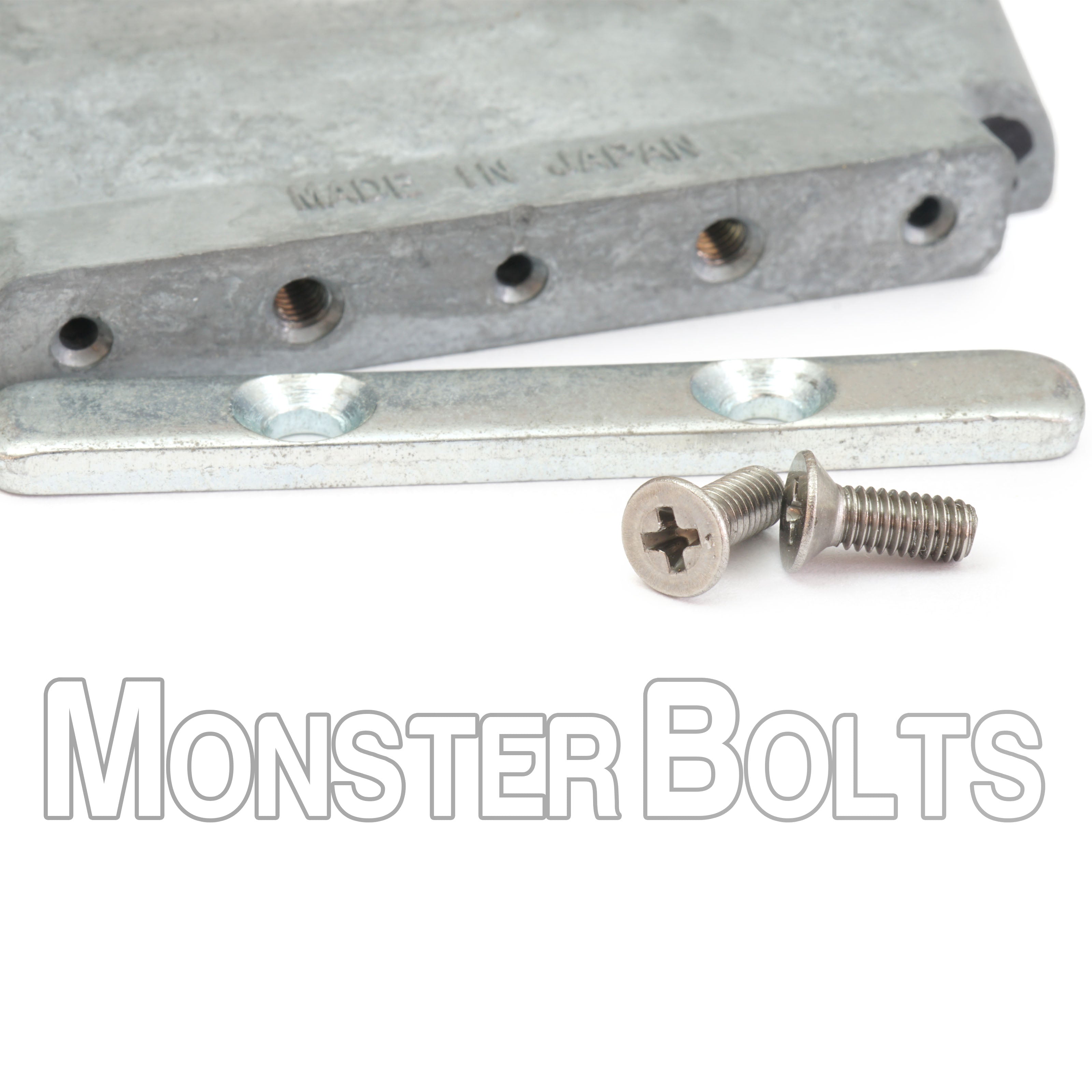 Ibanez Edge Tremolo Block Spring Lock Bar Screws – Stainless Steel (Set of 2)