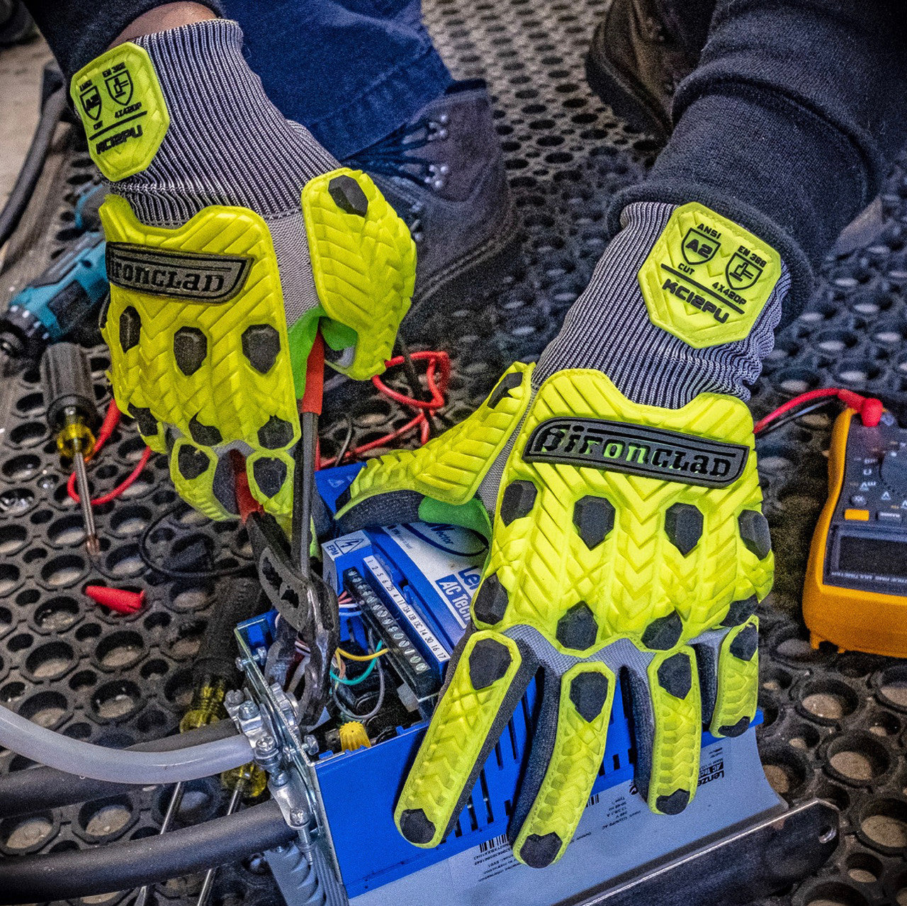 🧤 Bulk Ironclad Command™ A2 PU Impact Knit Gloves (KCI2PU) – Touchscreen + Low-Profile Impact – XXS–XXXL – Monster Bolts
