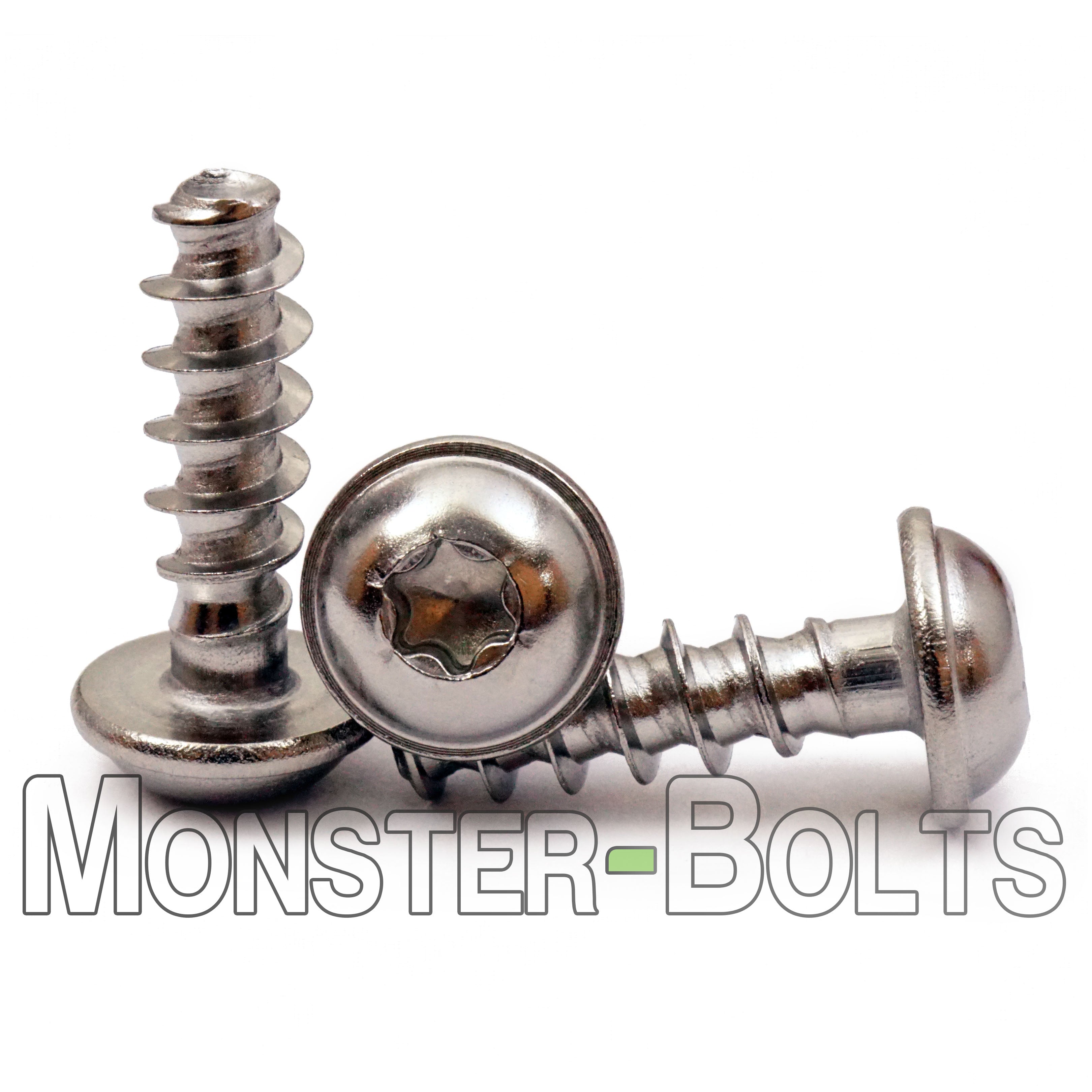 Bulk M5 Round-Washer 6-Lobe PT Thread-Rolling Screws – Zinc – Monster Bolts