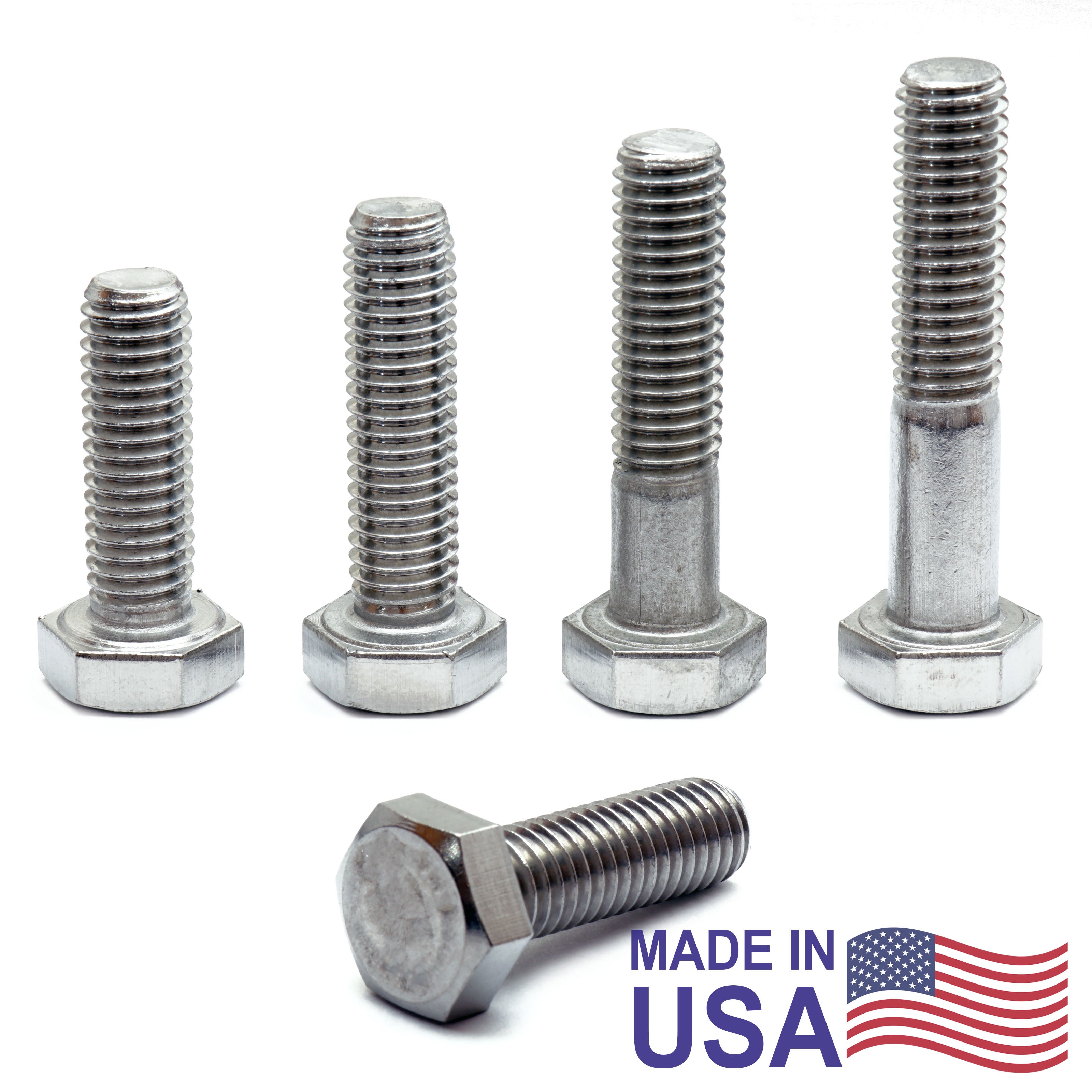 Bulk 7/8"-9 UNC Hex Cap Screws – USA-Made 18-8 Stainless (ASTM F593) | Monster Bolts