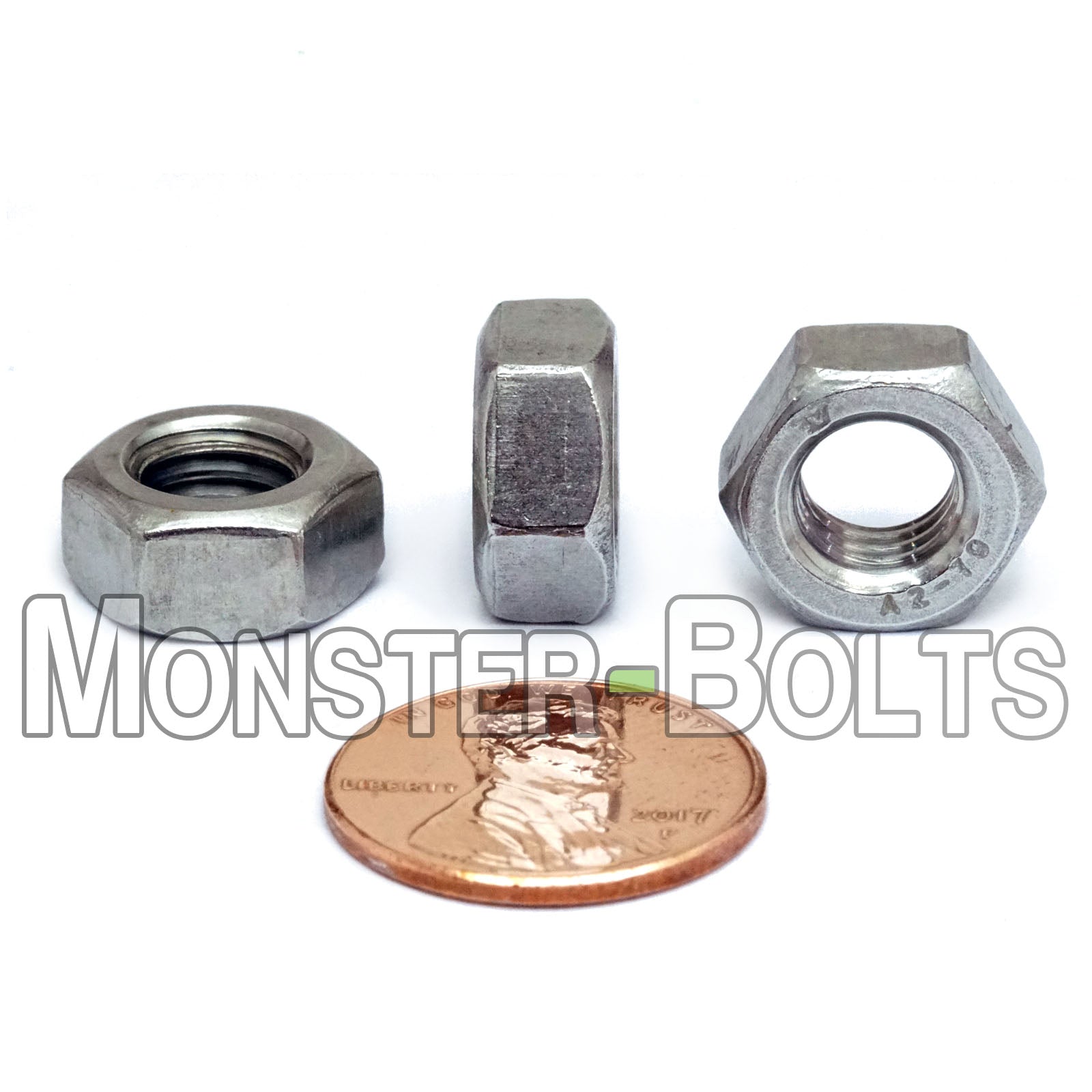Marine Grade Stainless Steel Hex Nuts, A4 (316) DIN 934 - Metric Coarse